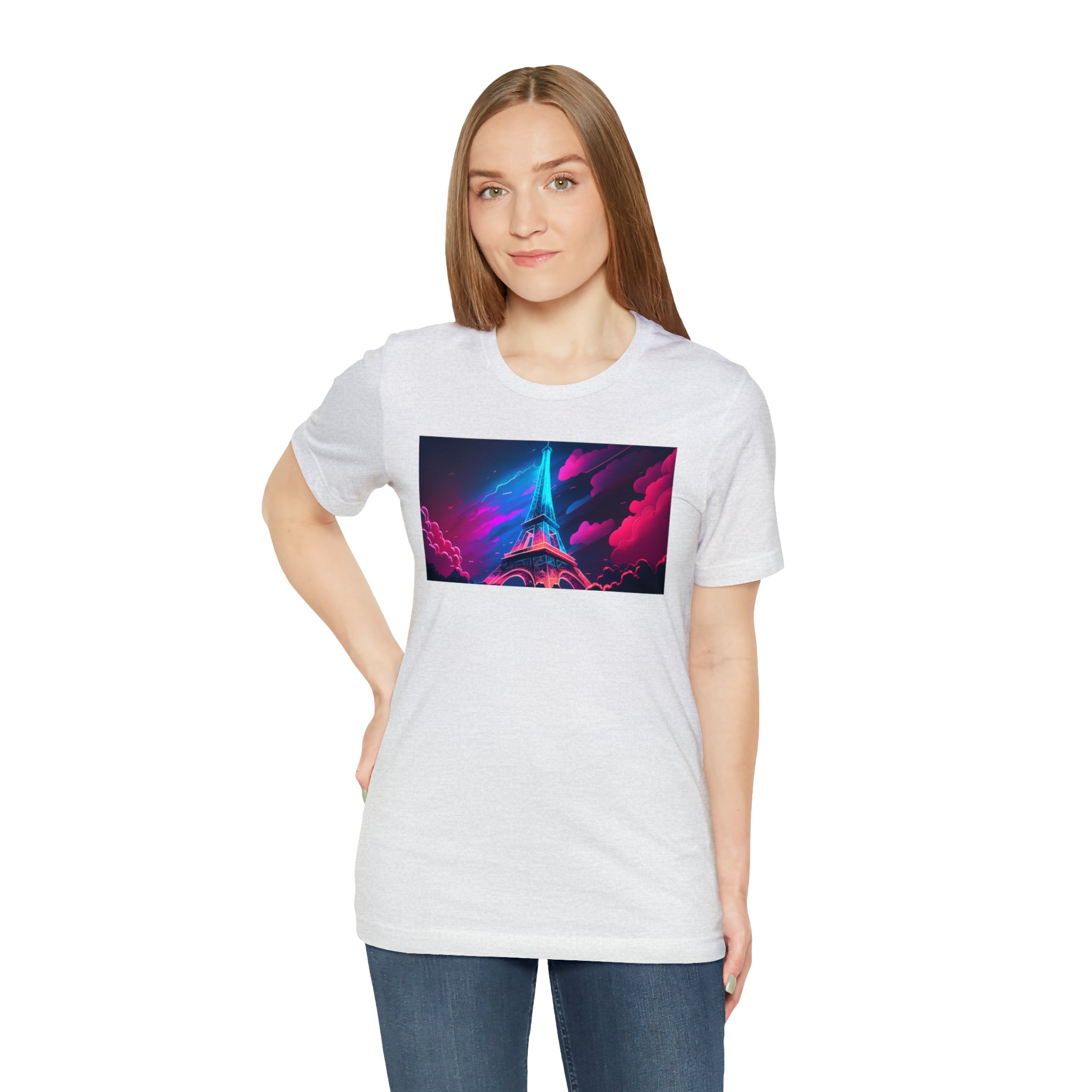 Unisex Jersey Short Sleeve Tee - Eiffel Tower, France
