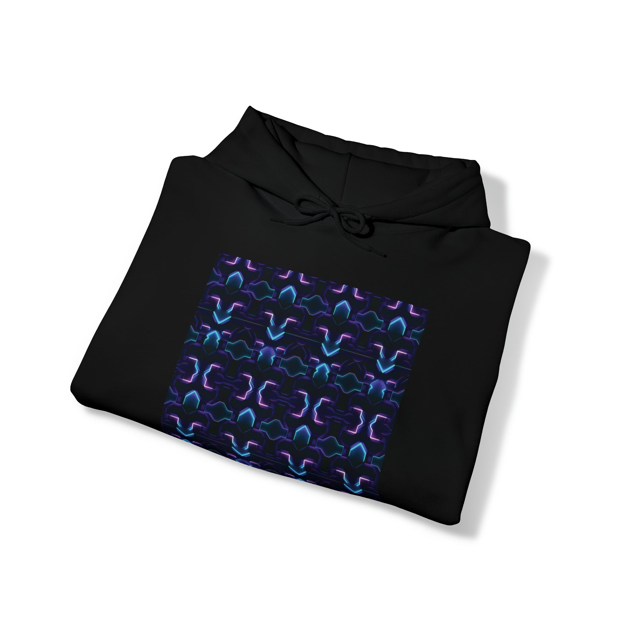 Unisex Heavy Blend™ Hooded Sweatshirt - Abstract Neon Designs 06