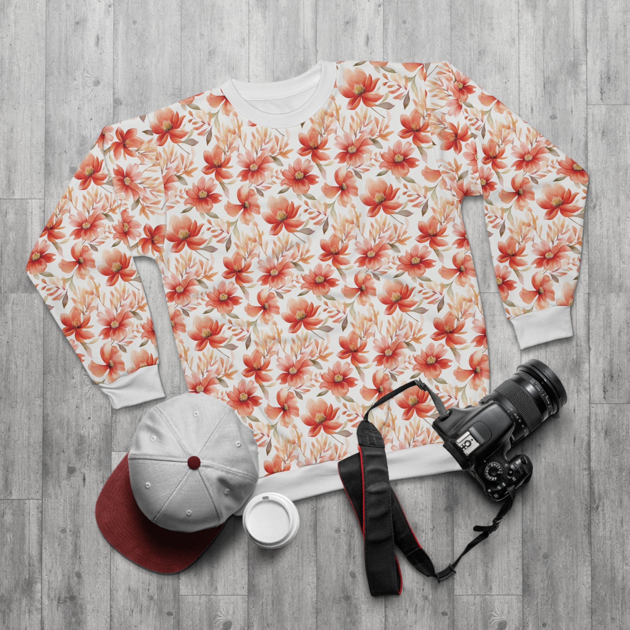 Unisex Sweatshirt (AOP) - Seamless Watercolor Designs 03