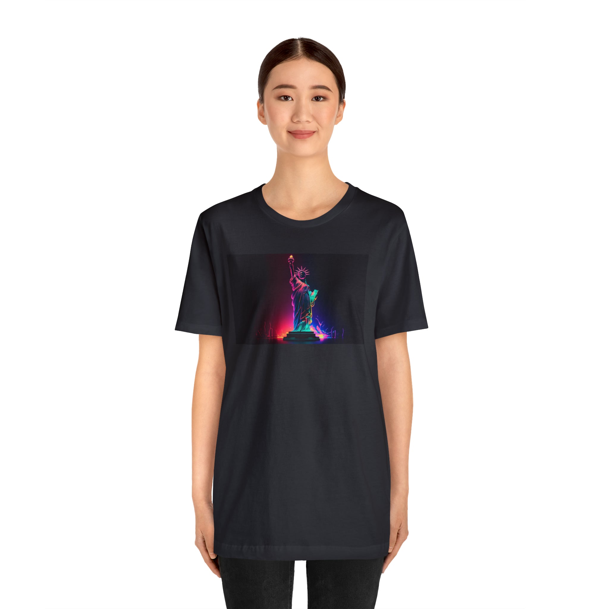 Unisex Jersey Short Sleeve Tee - Statue of Liberty, New York, USA