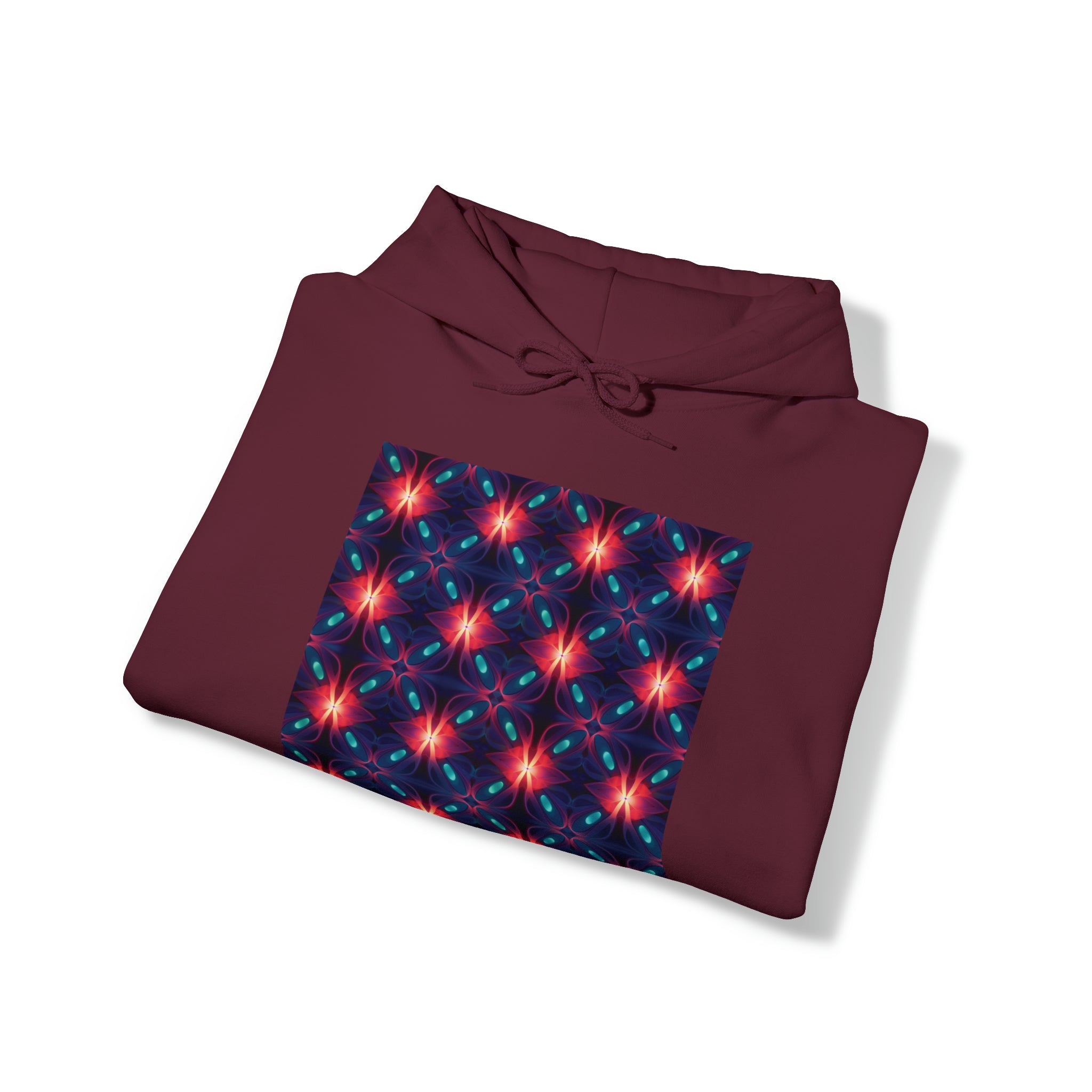 Unisex Heavy Blend™ Hooded Sweatshirt - Abstract Neon Designs 04
