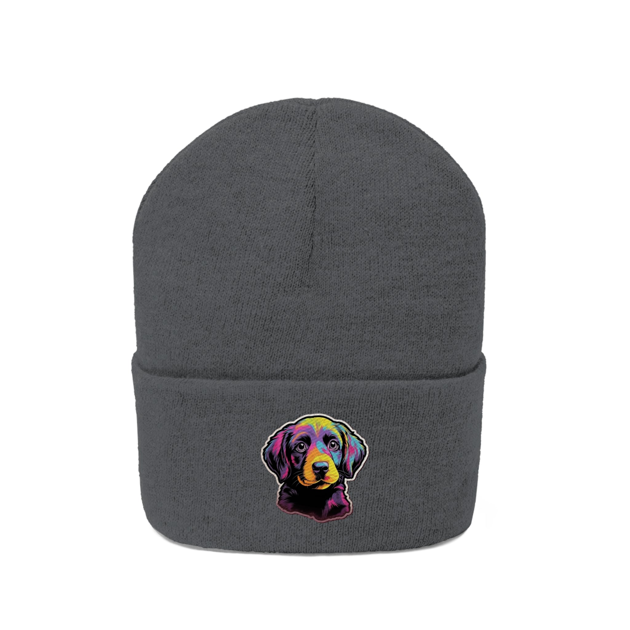 Knit Beanie - Puppy Pop Art 03