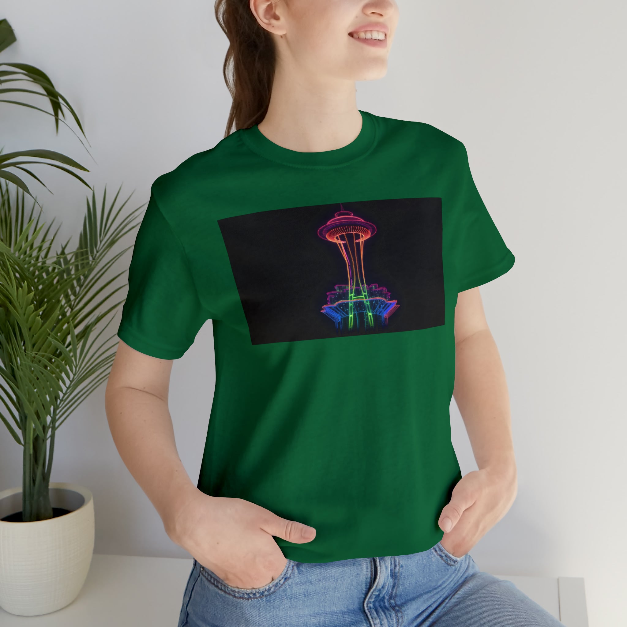 Unisex Jersey Short Sleeve Tee - Space Needle, Seattle, USA