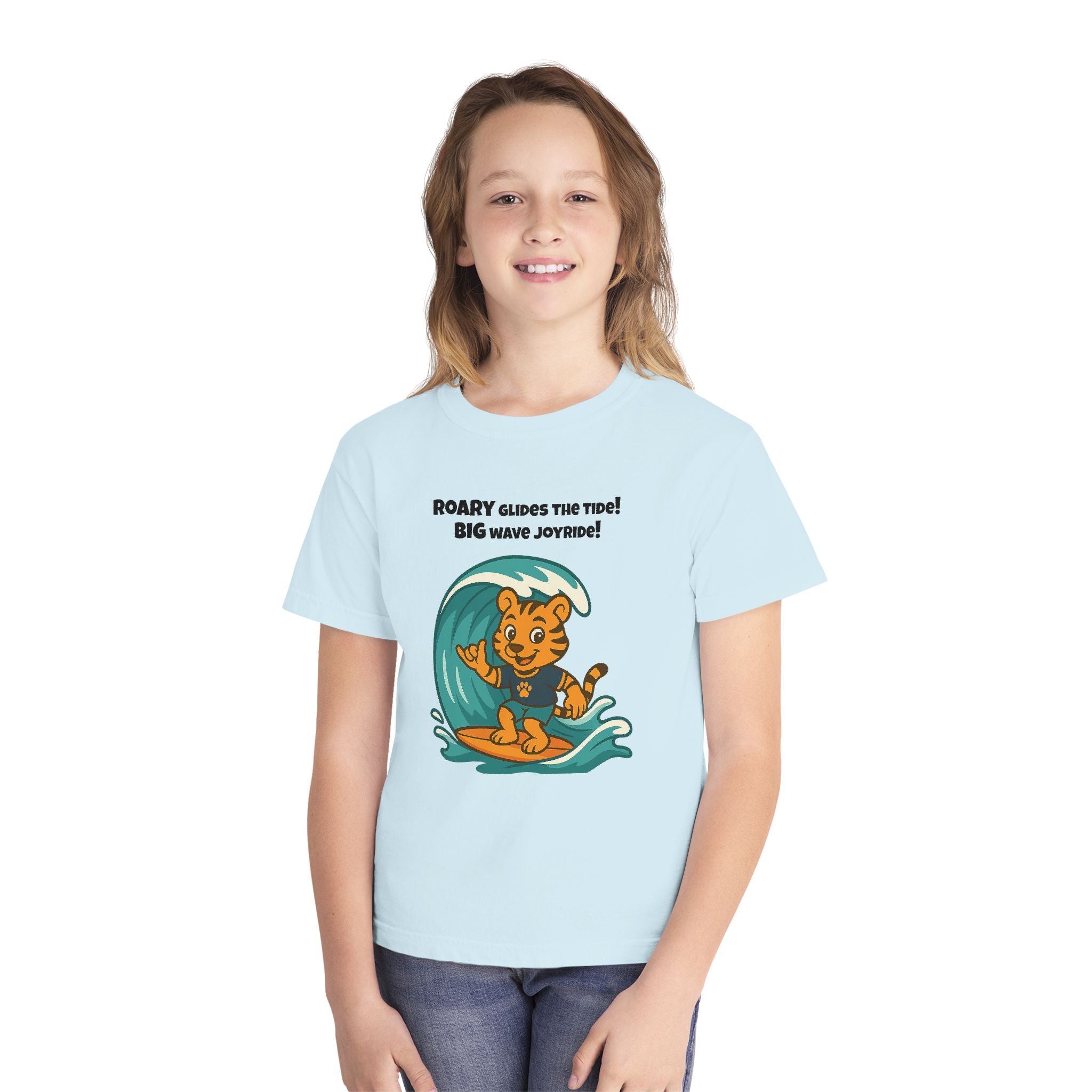 Youth Midweight Cotton Tee - Roary's Surf time