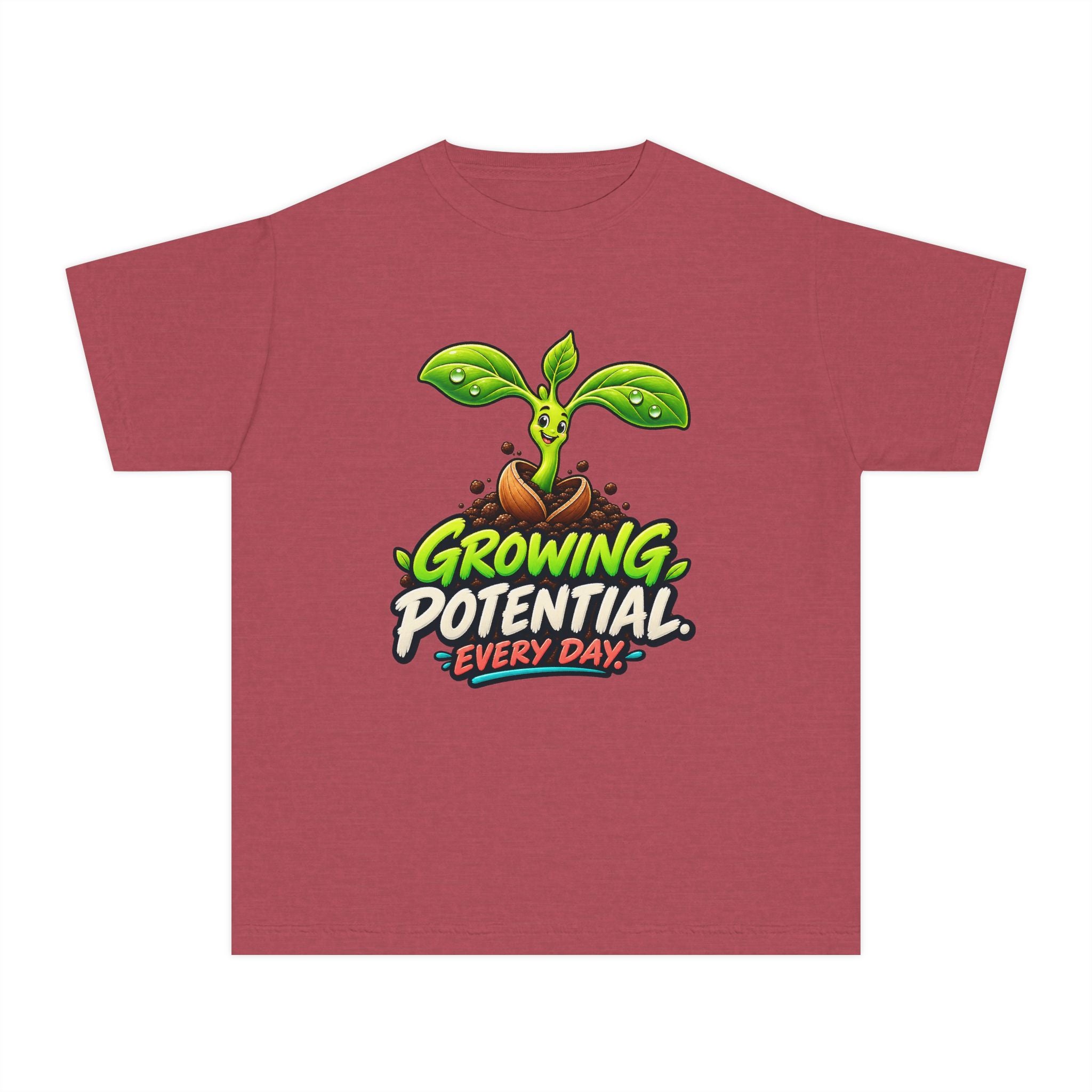 Youth Midweight Cotton Tee - Growing Seedling