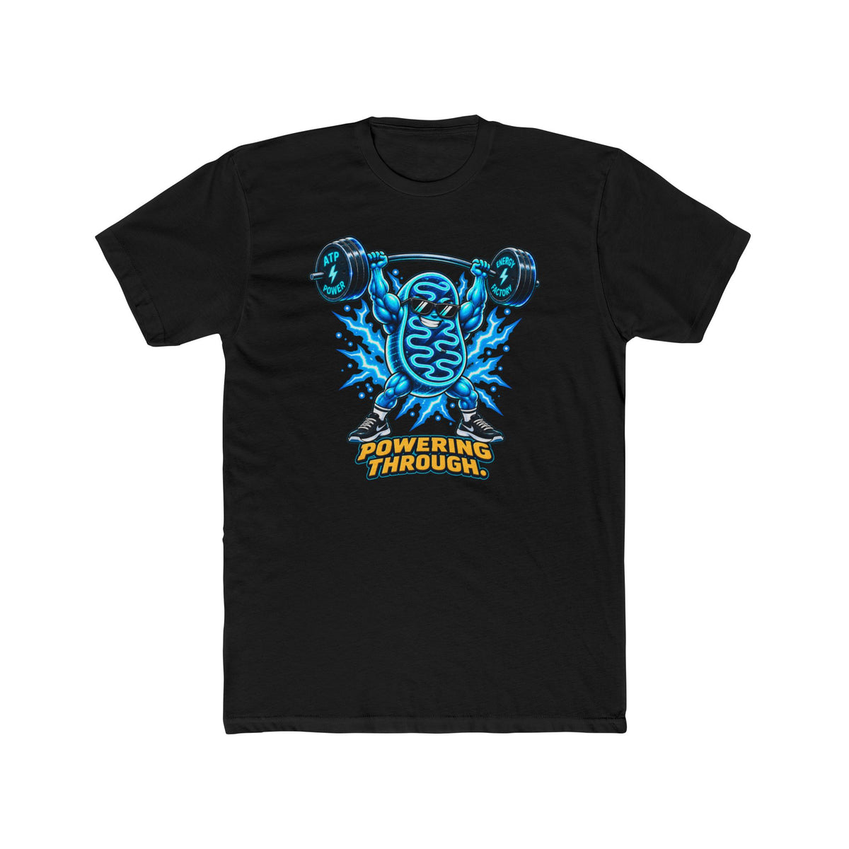 Men's Cotton Crew Tee - Science collection - Mitochondria Powerhouse