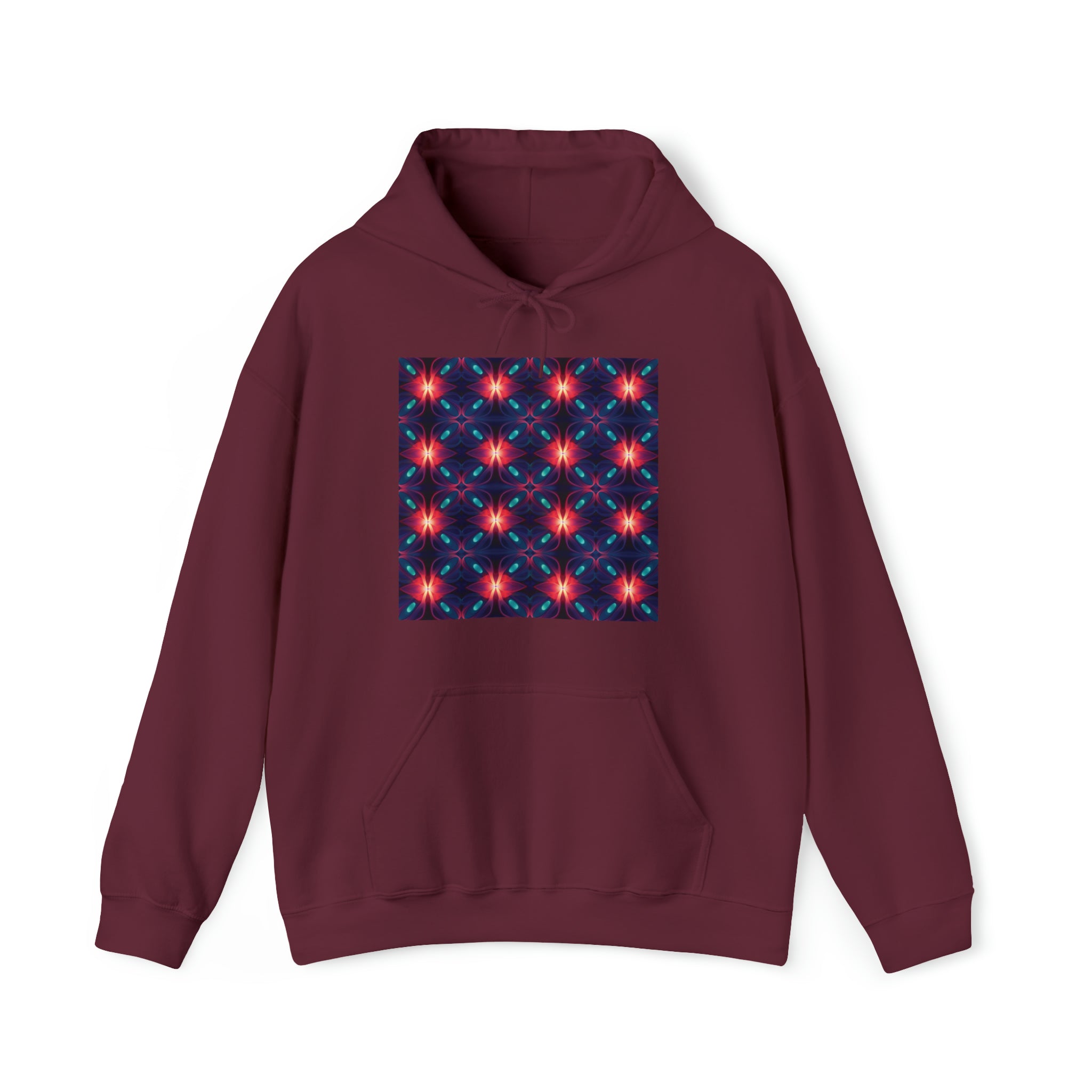Unisex Heavy Blend™ Hooded Sweatshirt - Abstract Neon Designs 04