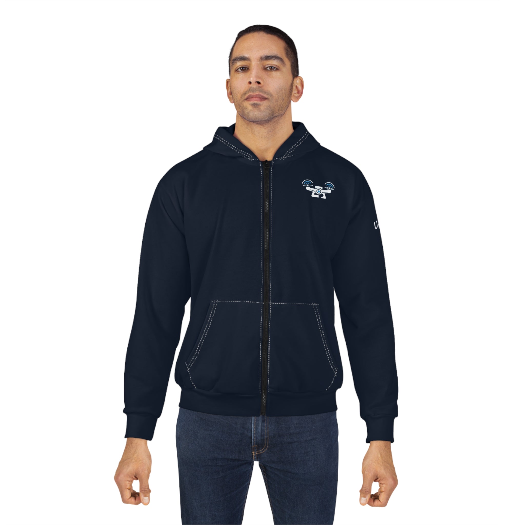 UAS SkyCheck Drone Pilot Zip Hoodie