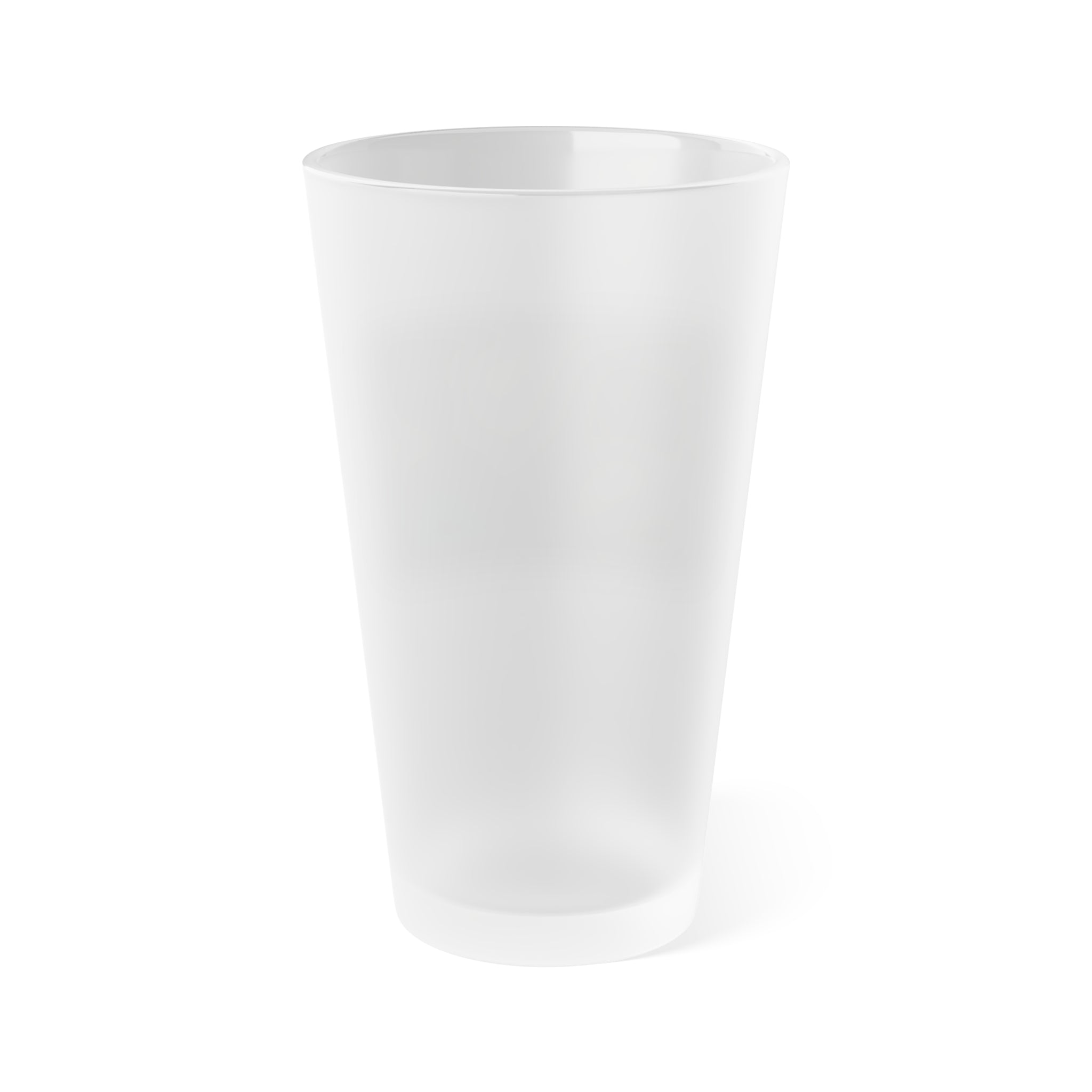 Frosted Pint Glass, 16oz - Animal Knit Arts, Koala joey