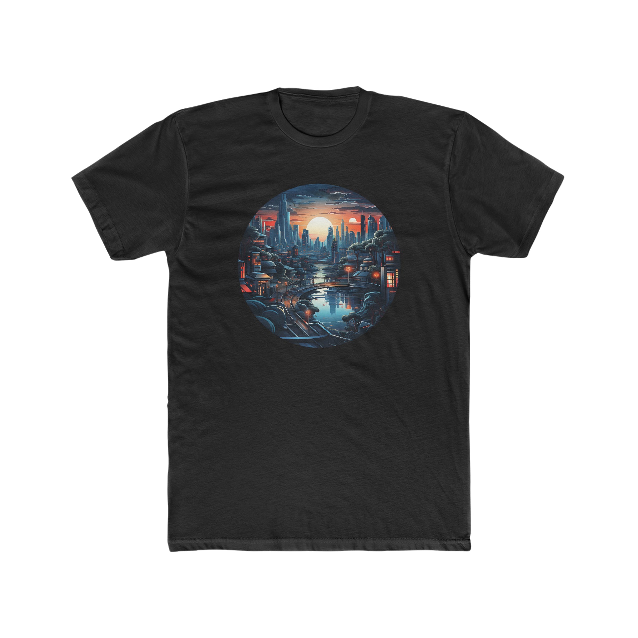 Men's Cotton Crew Tee - Isometric Designs 01