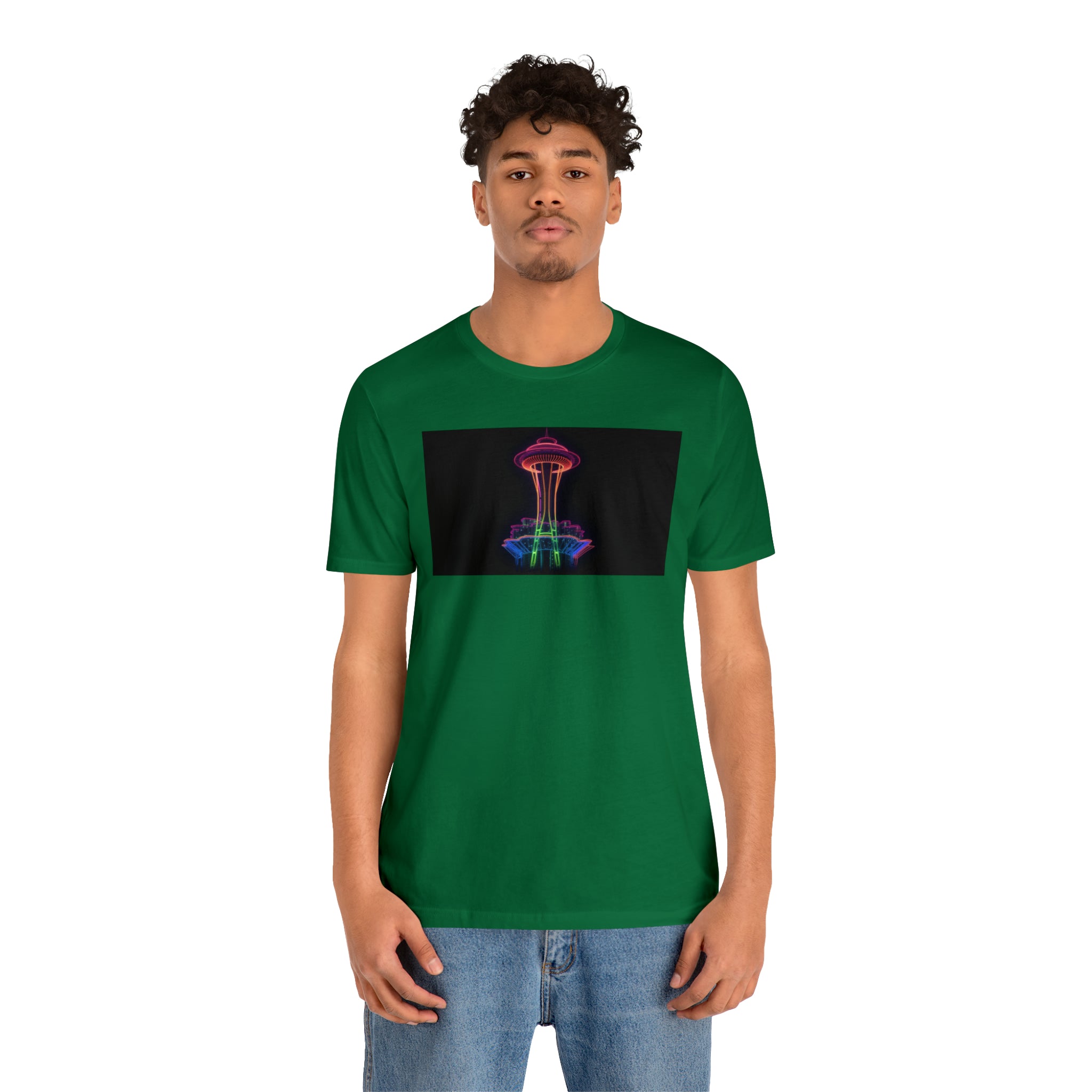 Unisex Jersey Short Sleeve Tee - Space Needle, Seattle, USA