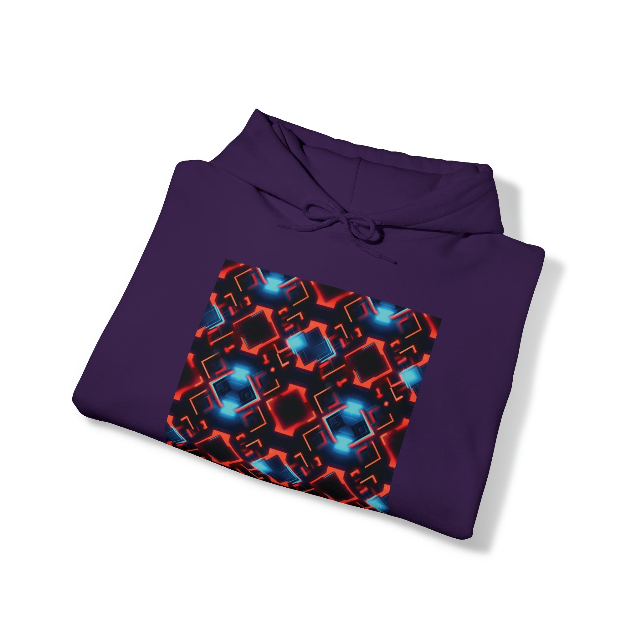 Unisex Heavy Blend™ Hooded Sweatshirt - Abstract Neon Designs 07