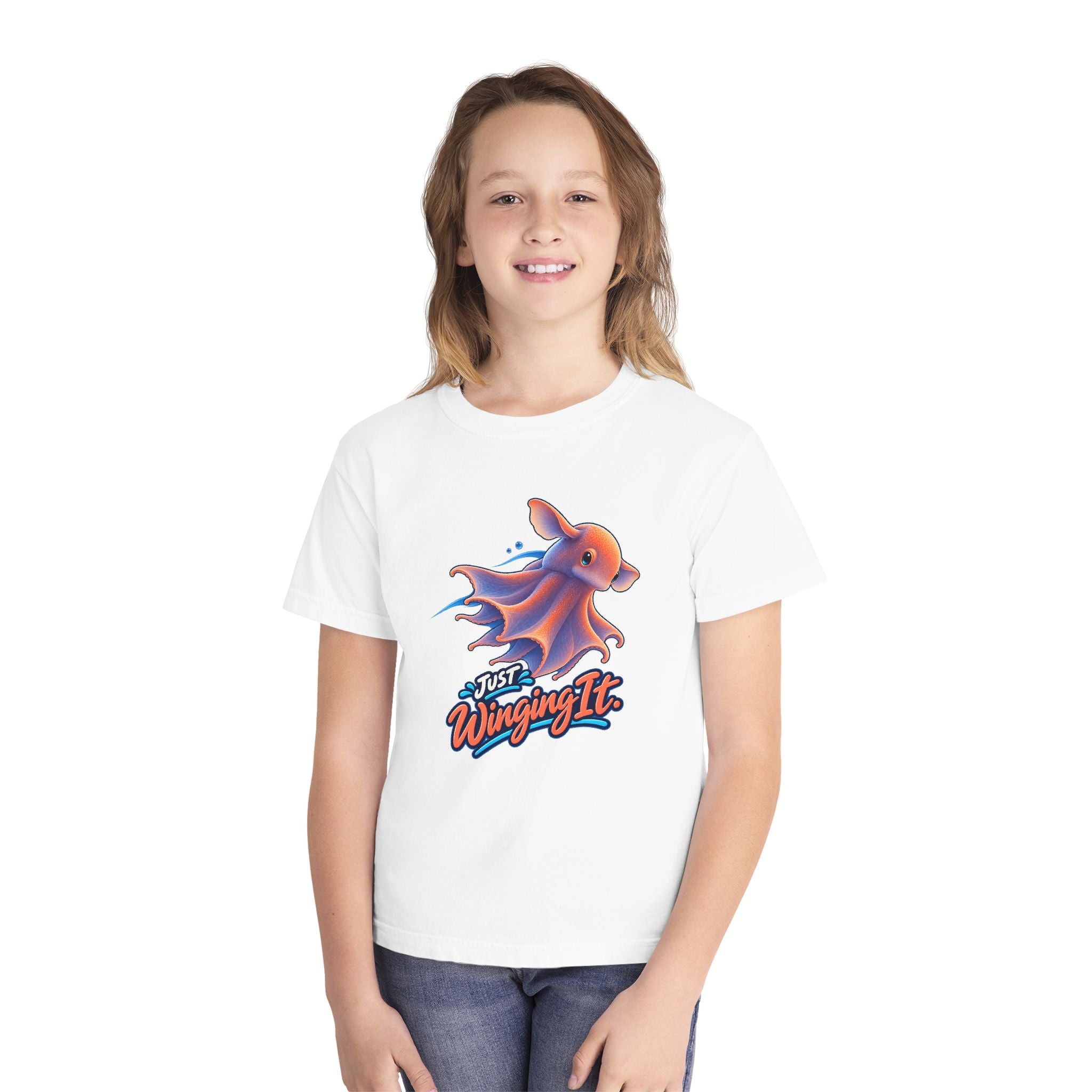 Youth Midweight Cotton Tee - Dumbo Octopus