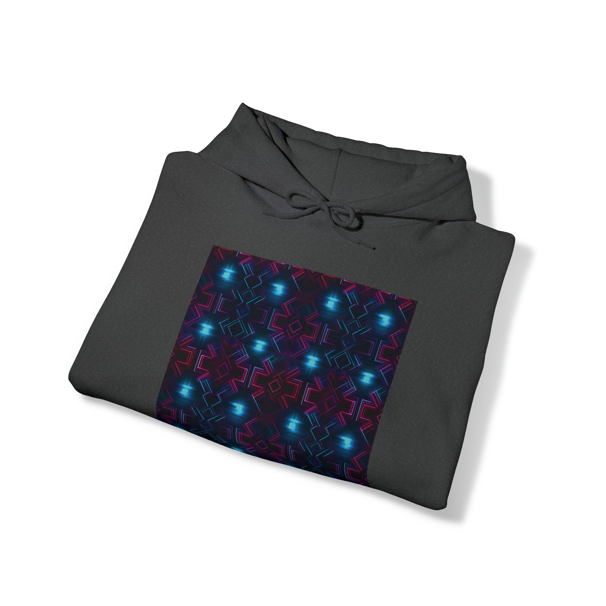 Unisex Heavy Blend™ Hooded Sweatshirt - Abstract Neon Designs 01