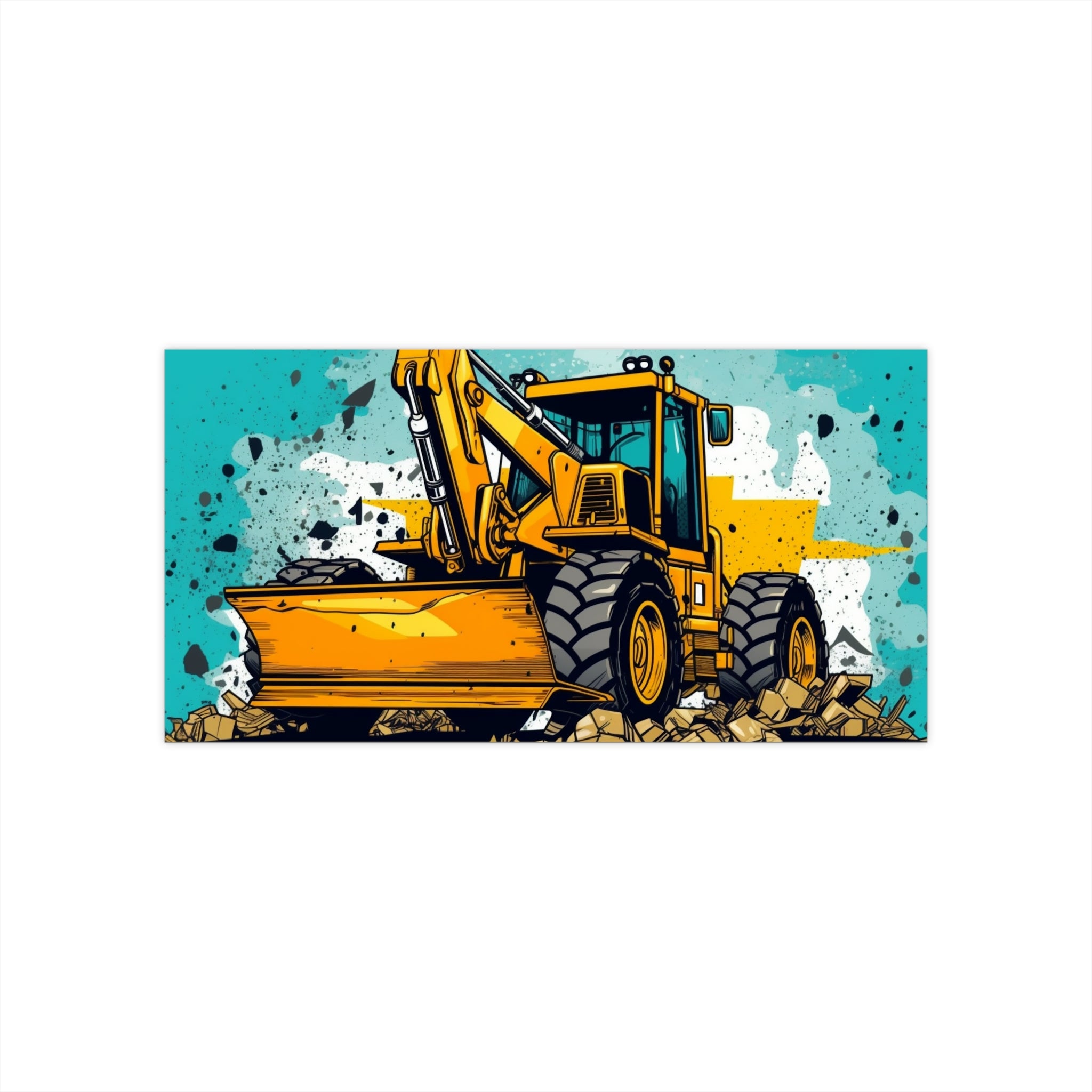 Bumper Stickers - Pop Art Designs, Bulldozer