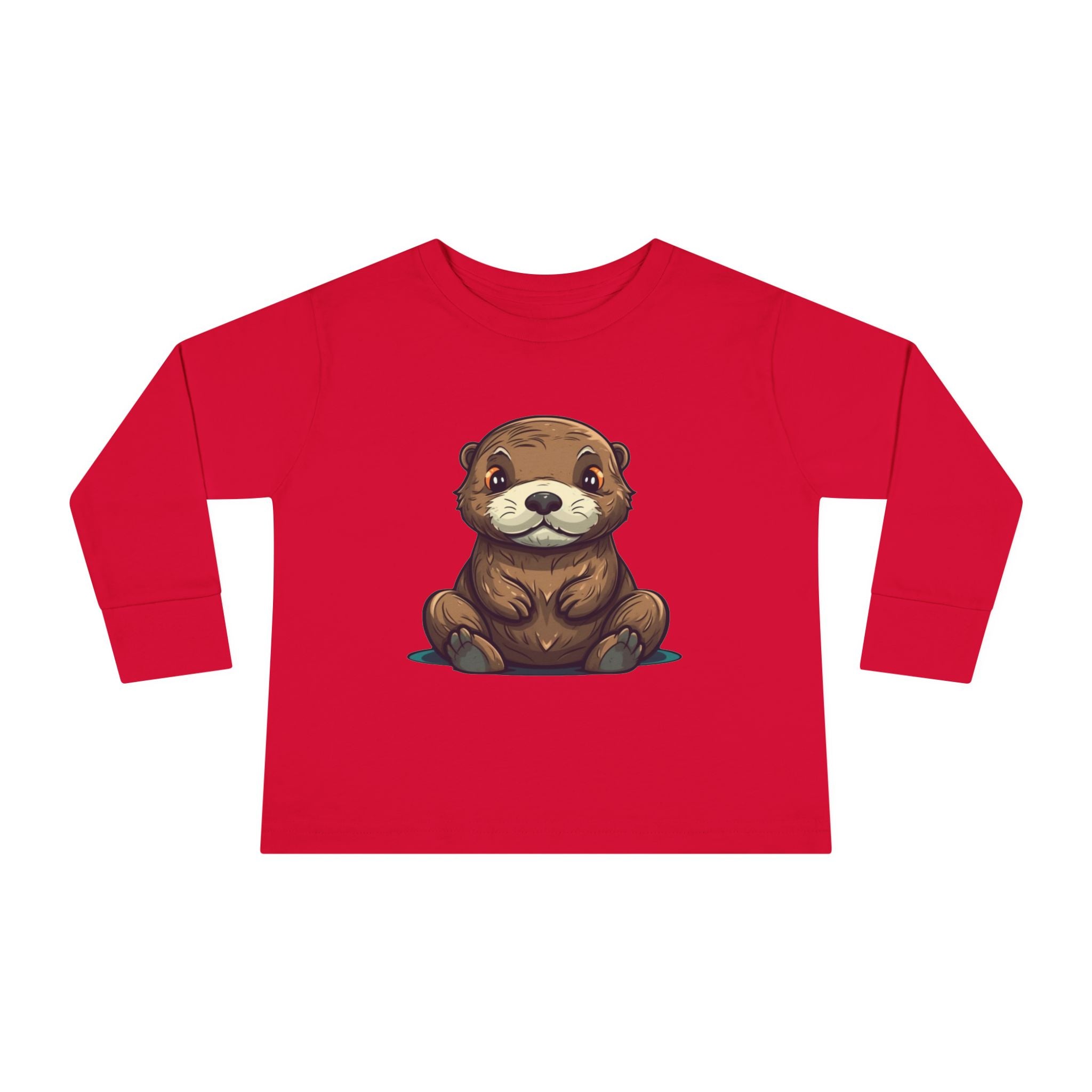 Toddler Long Sleeve Tee - Sea Otter Pup