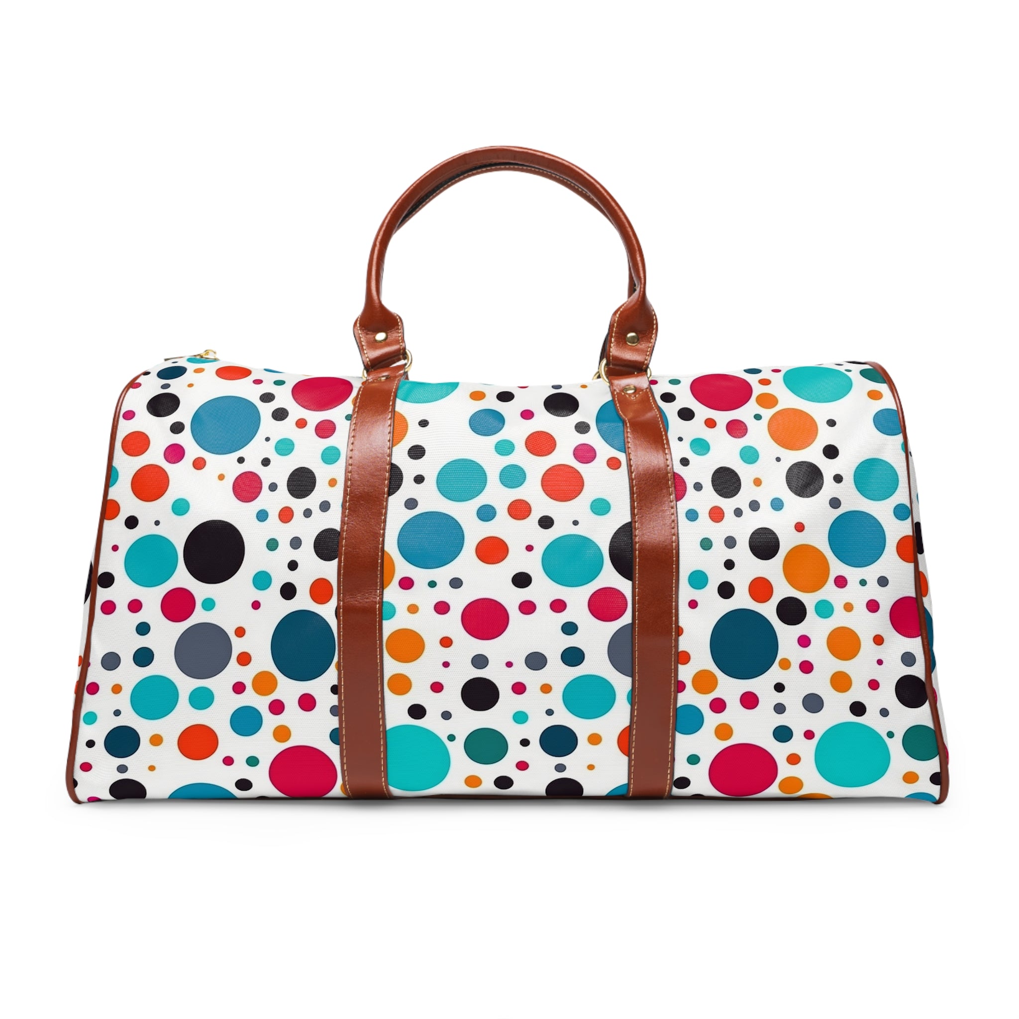 Waterproof Travel Bag (AOP) - Polka Dots Design 08