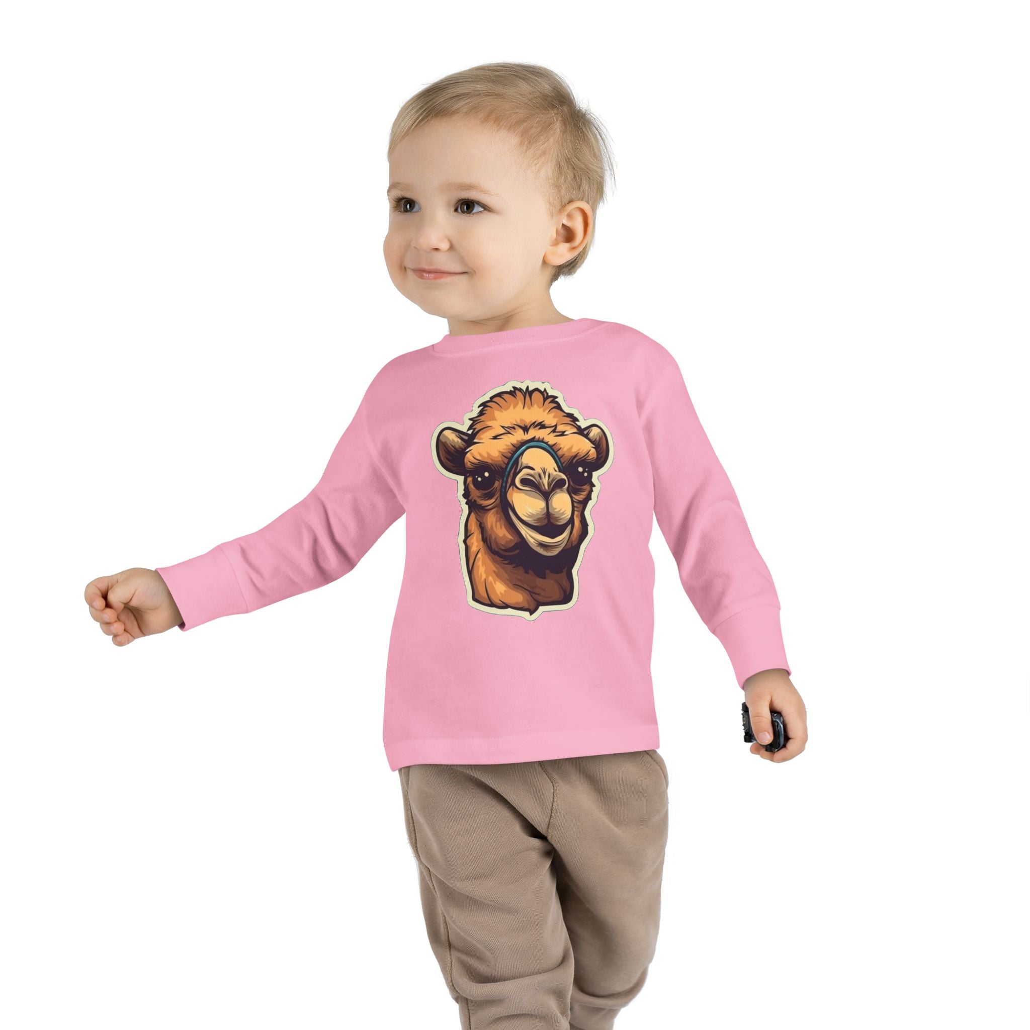 Toddler Long Sleeve Tee - Camel Calf