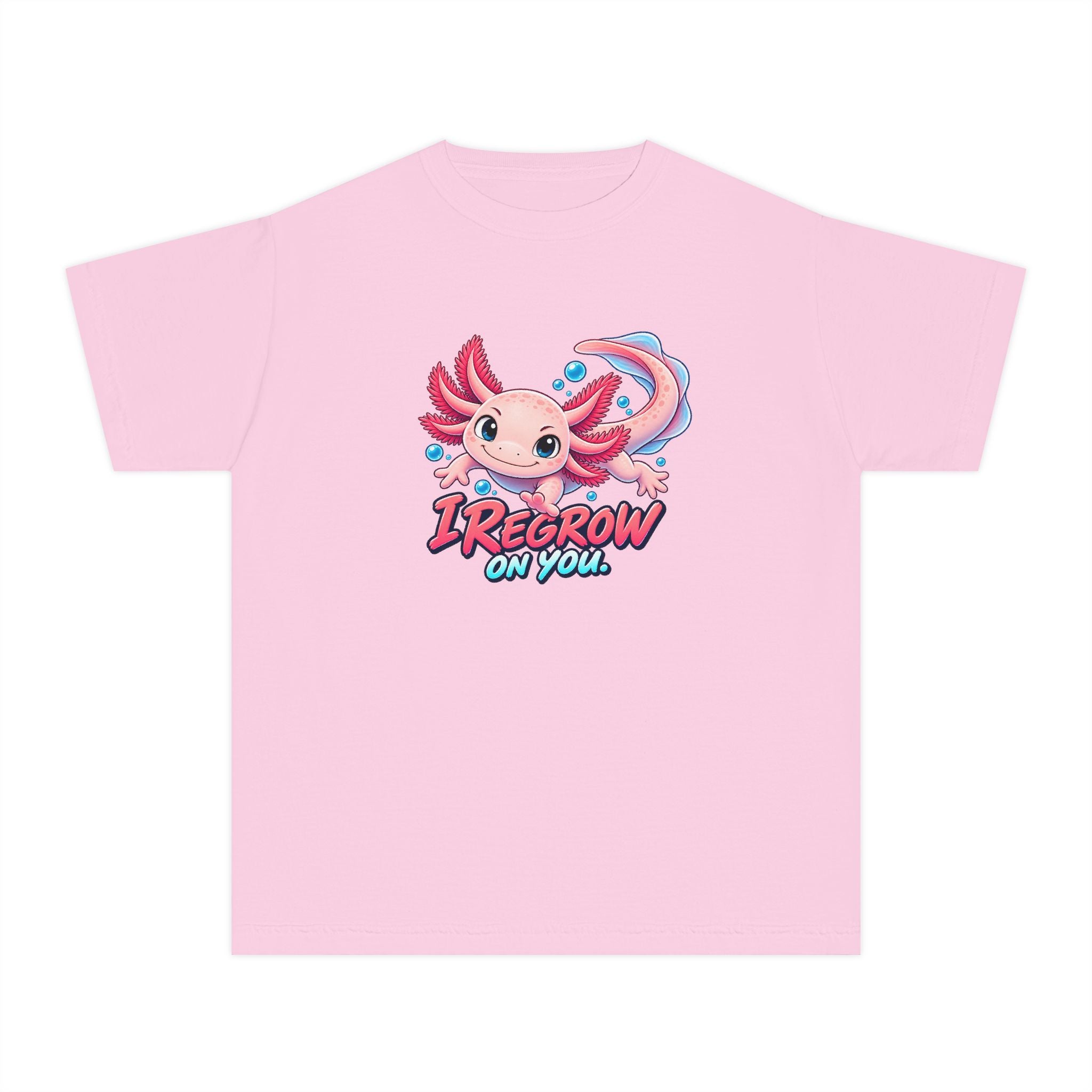 Youth Midweight Cotton Tee - Axolotl
