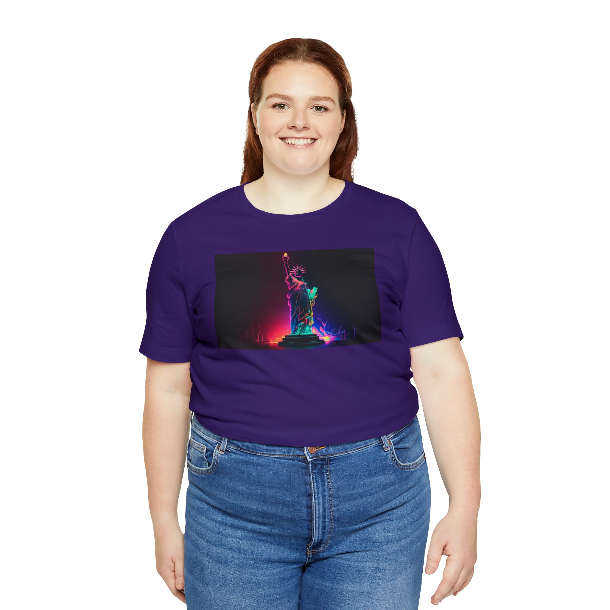 Unisex Jersey Short Sleeve Tee - Statue of Liberty, New York, USA