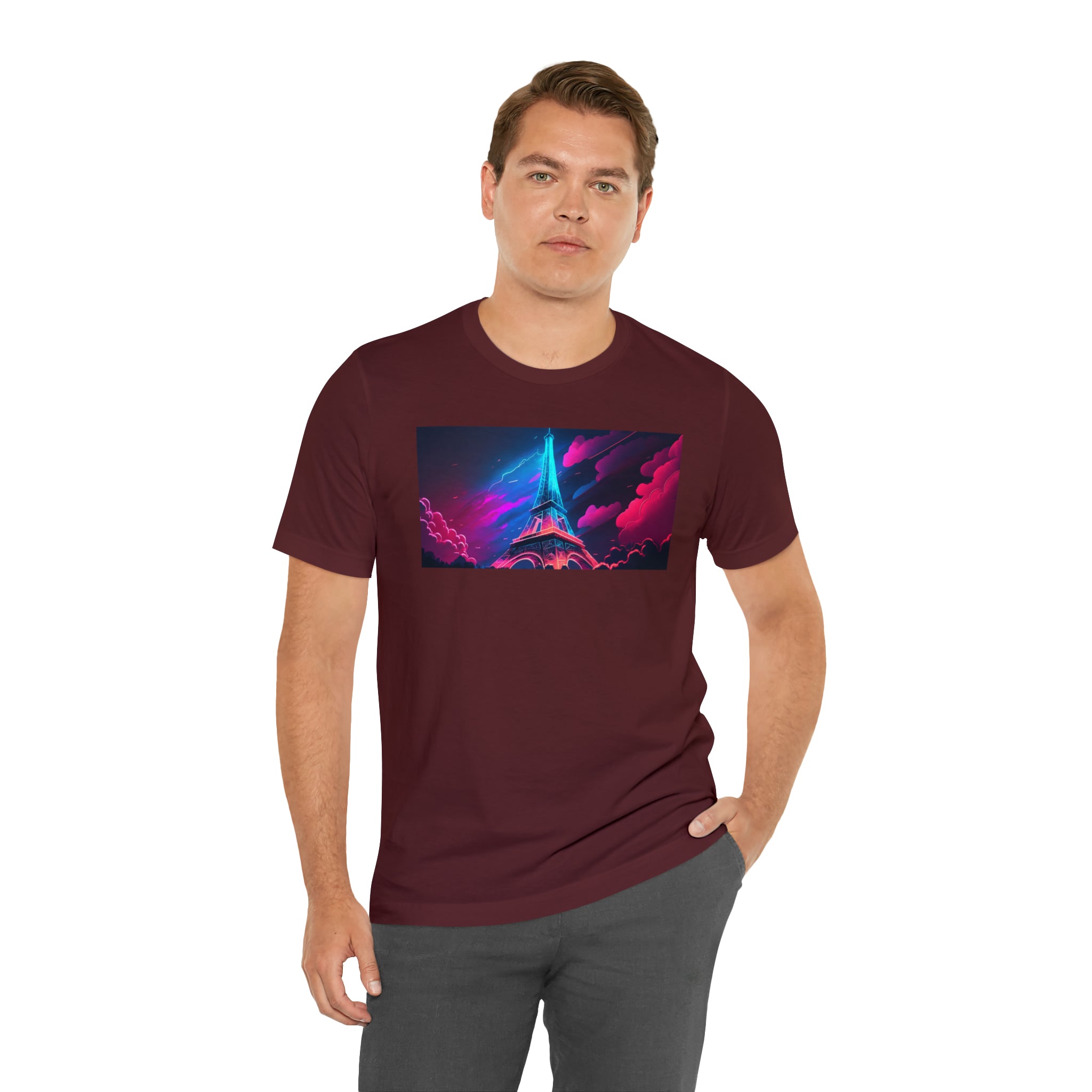 Unisex Jersey Short Sleeve Tee - Eiffel Tower, France