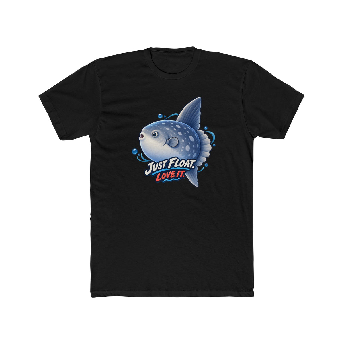 Men's Cotton Crew Tee - Science collection - Sunfish drifting