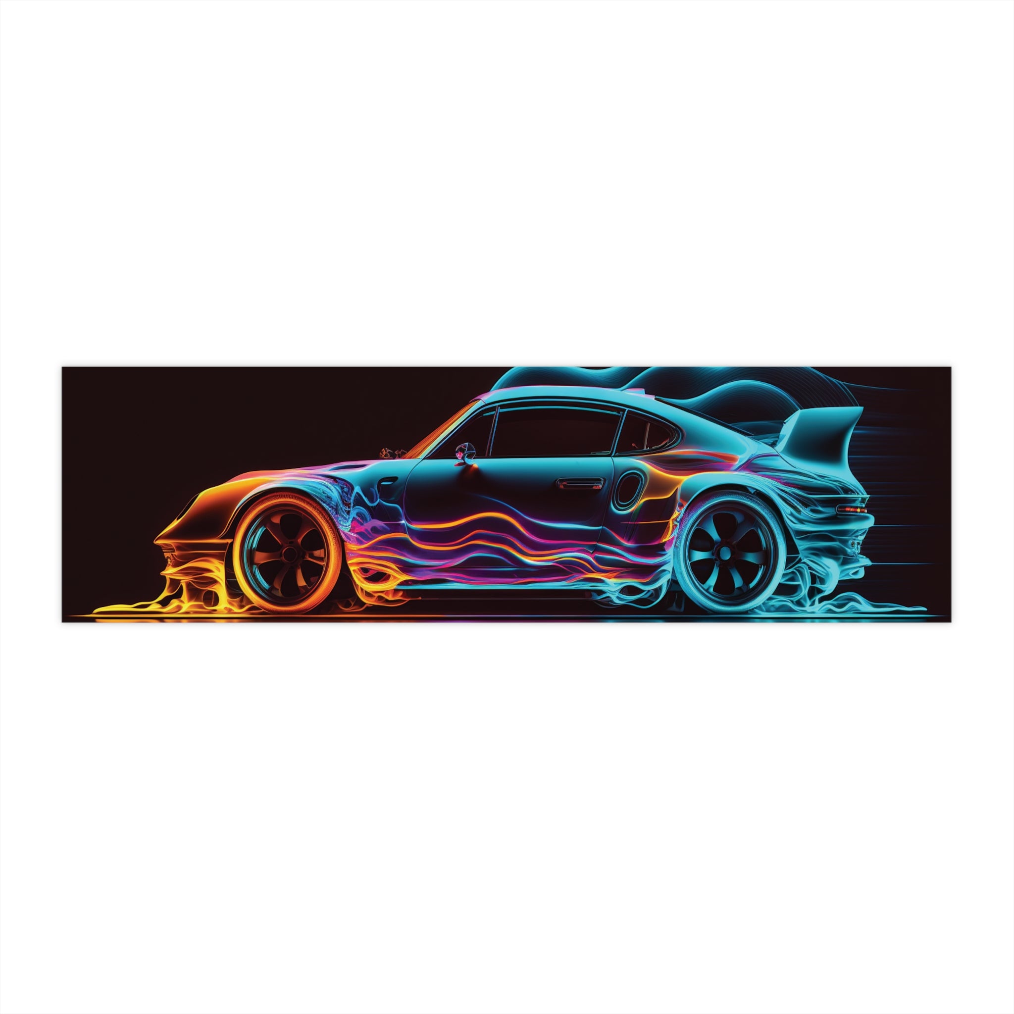 Bumper Stickers - Neon Car Design 02