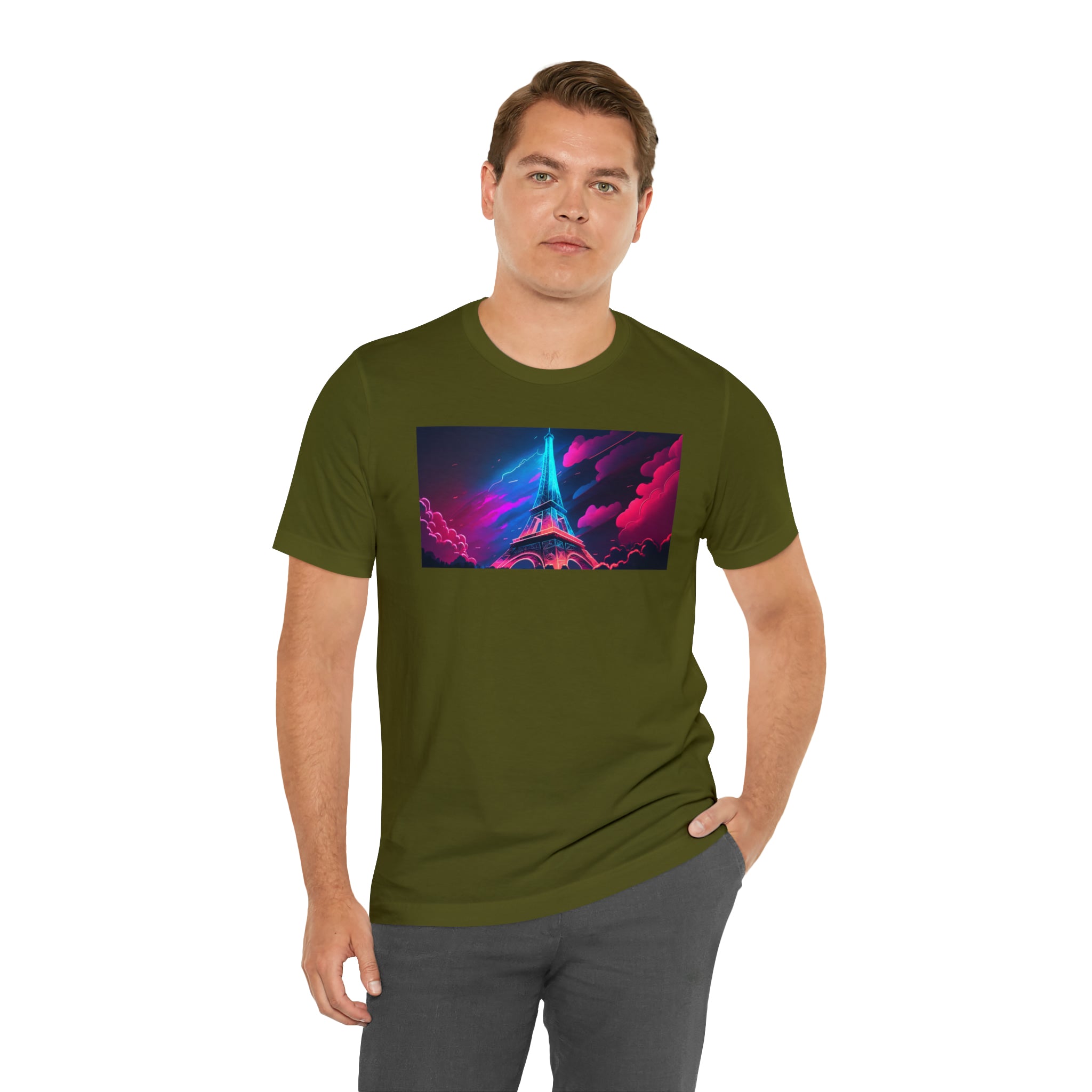 Unisex Jersey Short Sleeve Tee - Eiffel Tower, France