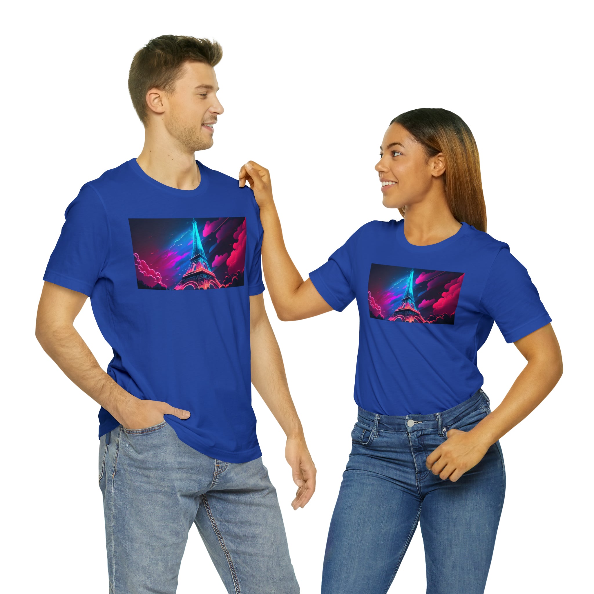 Unisex Jersey Short Sleeve Tee - Eiffel Tower, France
