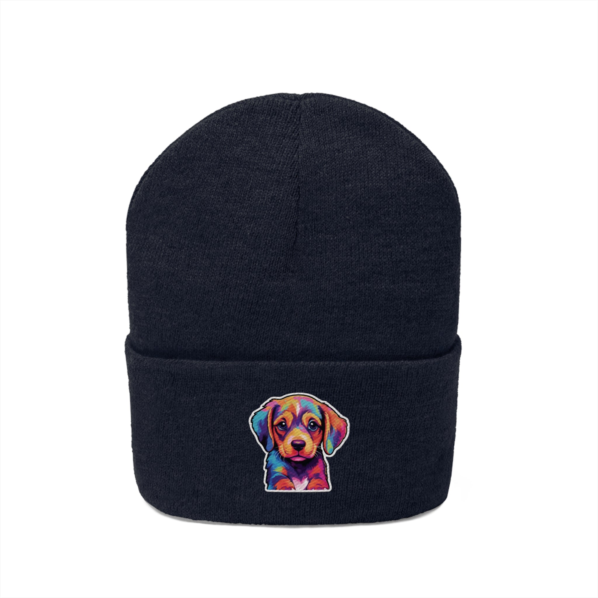 Knit Beanie - Puppy Pop Art 05