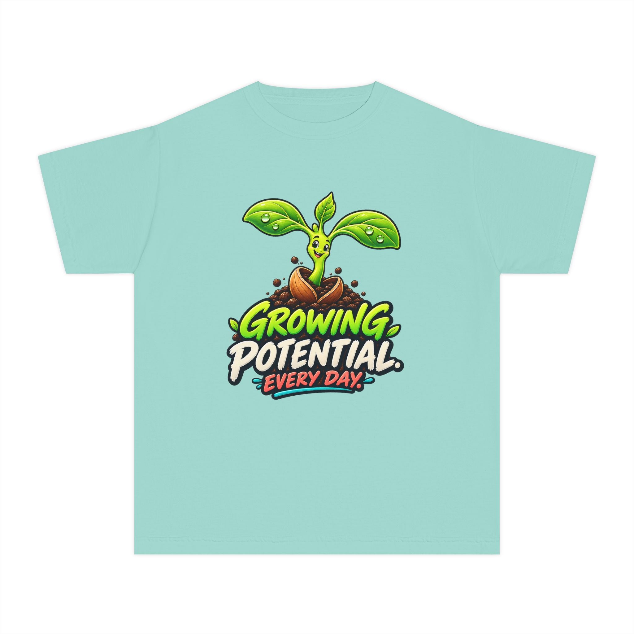 Youth Midweight Cotton Tee - Growing Seedling