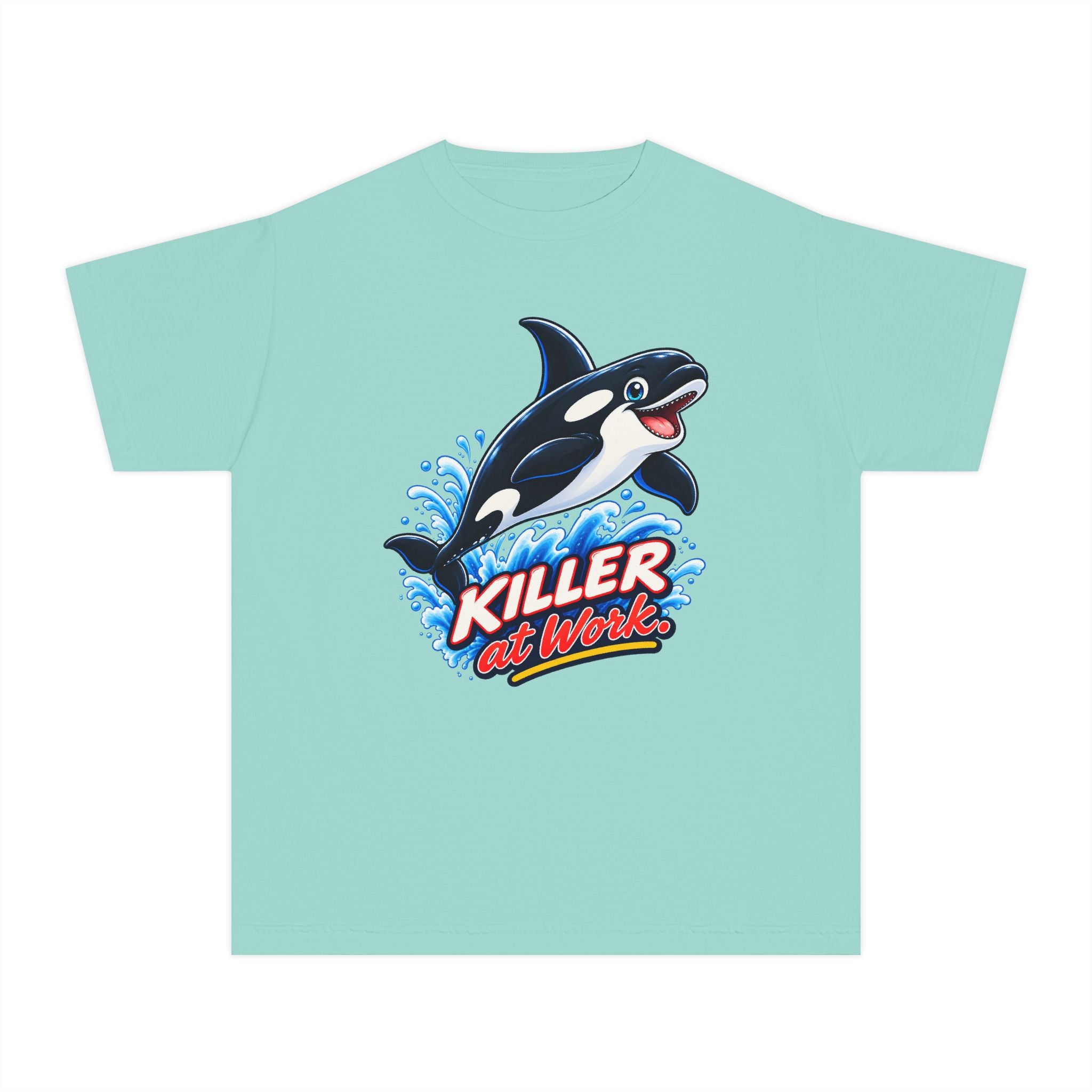 Youth Midweight Cotton Tee - Orca at Work