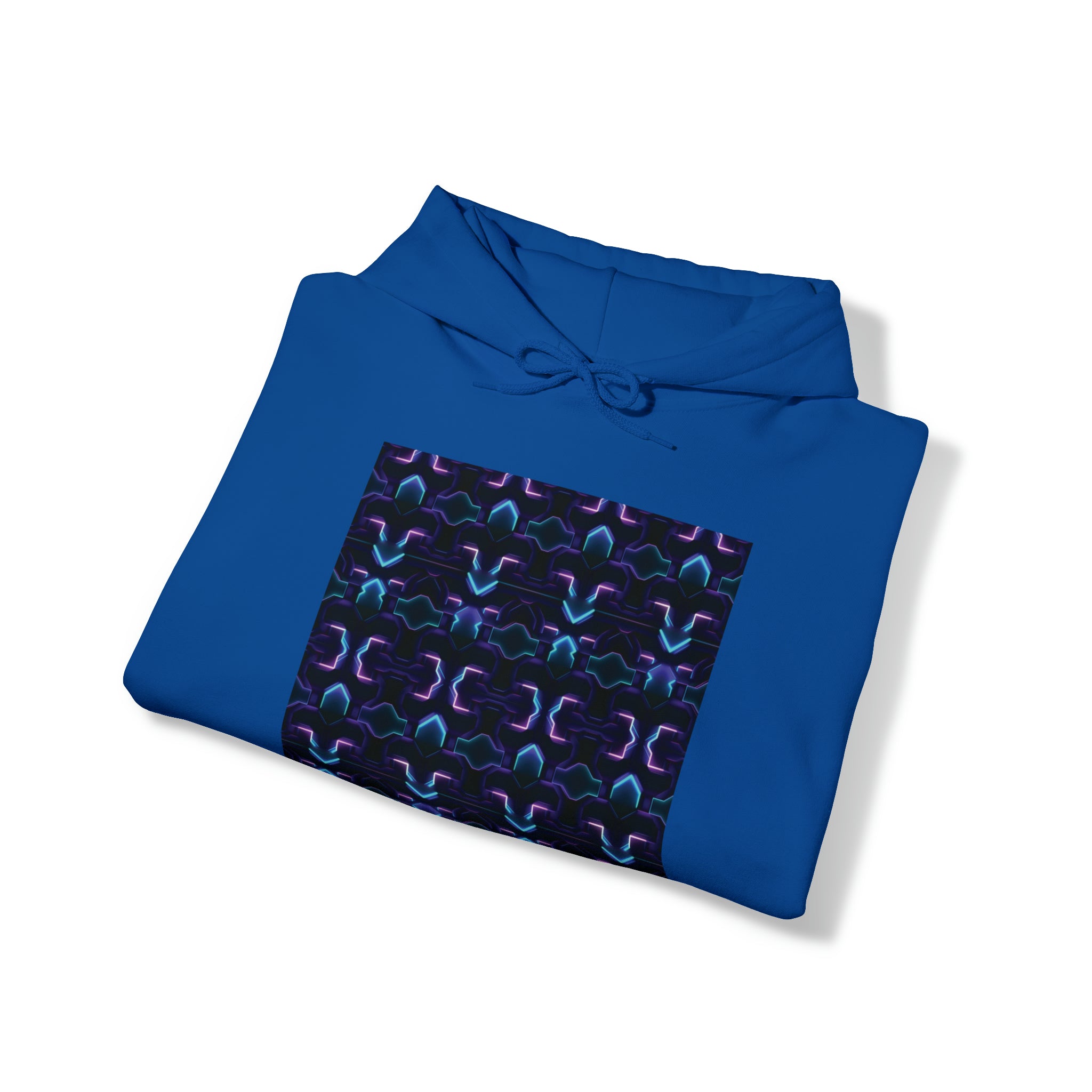 Unisex Heavy Blend™ Hooded Sweatshirt - Abstract Neon Designs 06