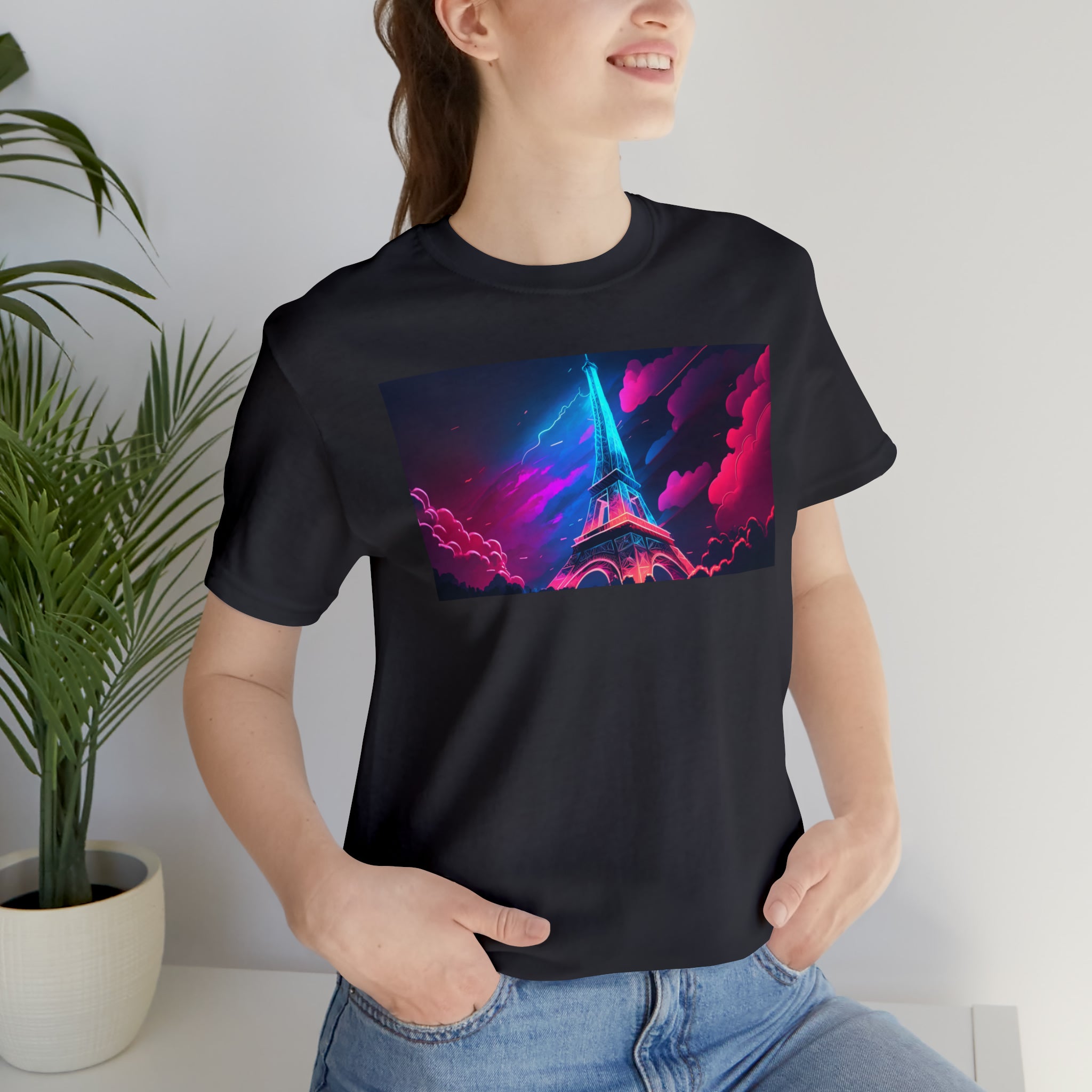 Unisex Jersey Short Sleeve Tee - Eiffel Tower, France