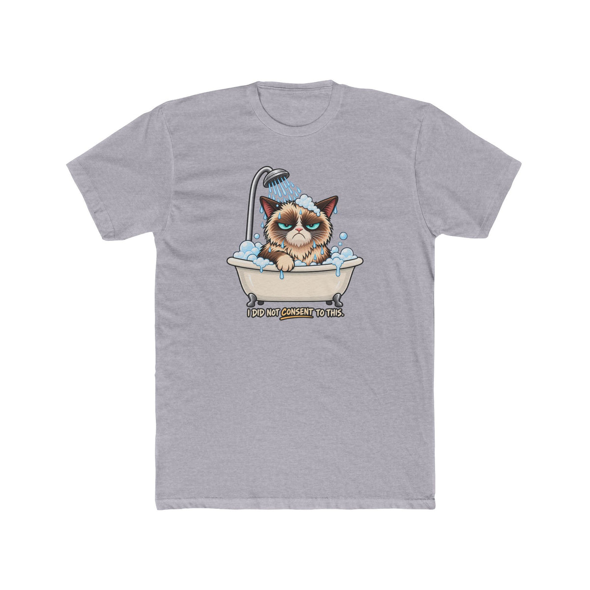 Men's Cotton Crew Tee - Grumpy Cats Collection - Forced Hydration