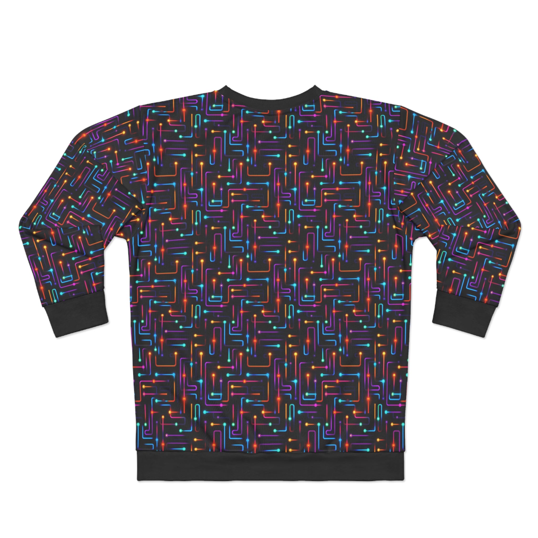 Unisex Sweatshirt (AOP) - Seamless Neon Designs 03