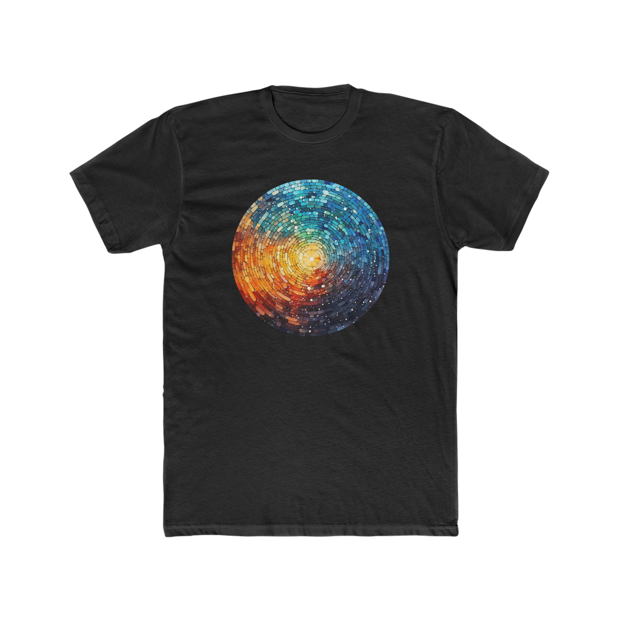 Men's Cotton Crew Tee - Pointillism Designs 09