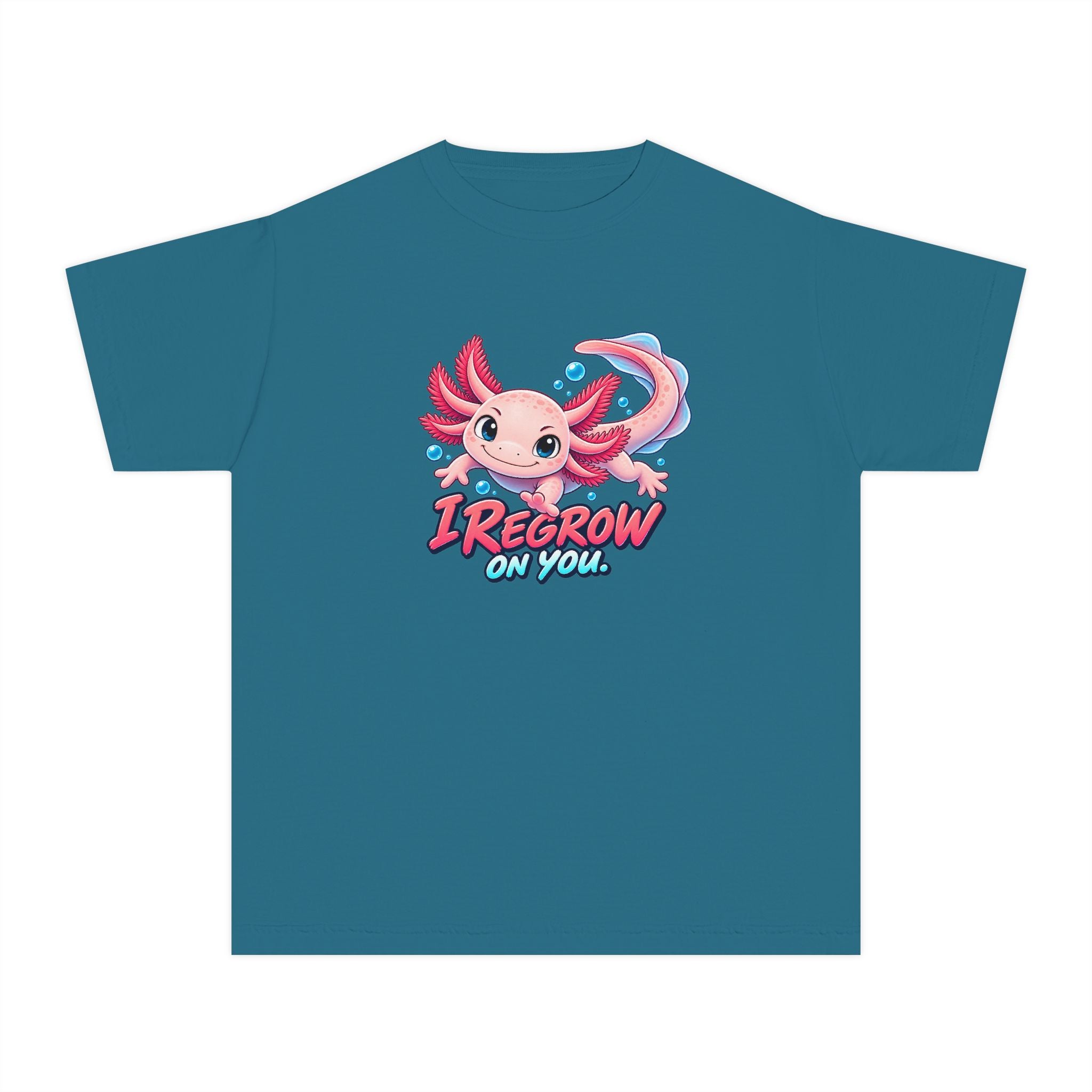 Youth Midweight Cotton Tee - Axolotl