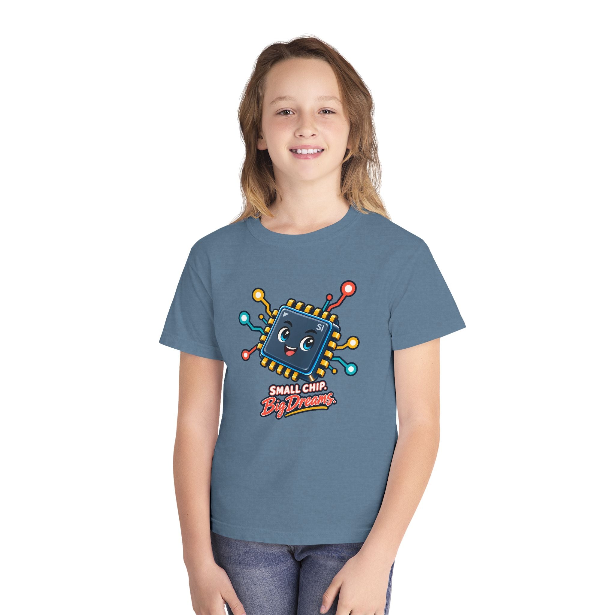 Youth Midweight Cotton Tee - Small Chip, Big Dreams