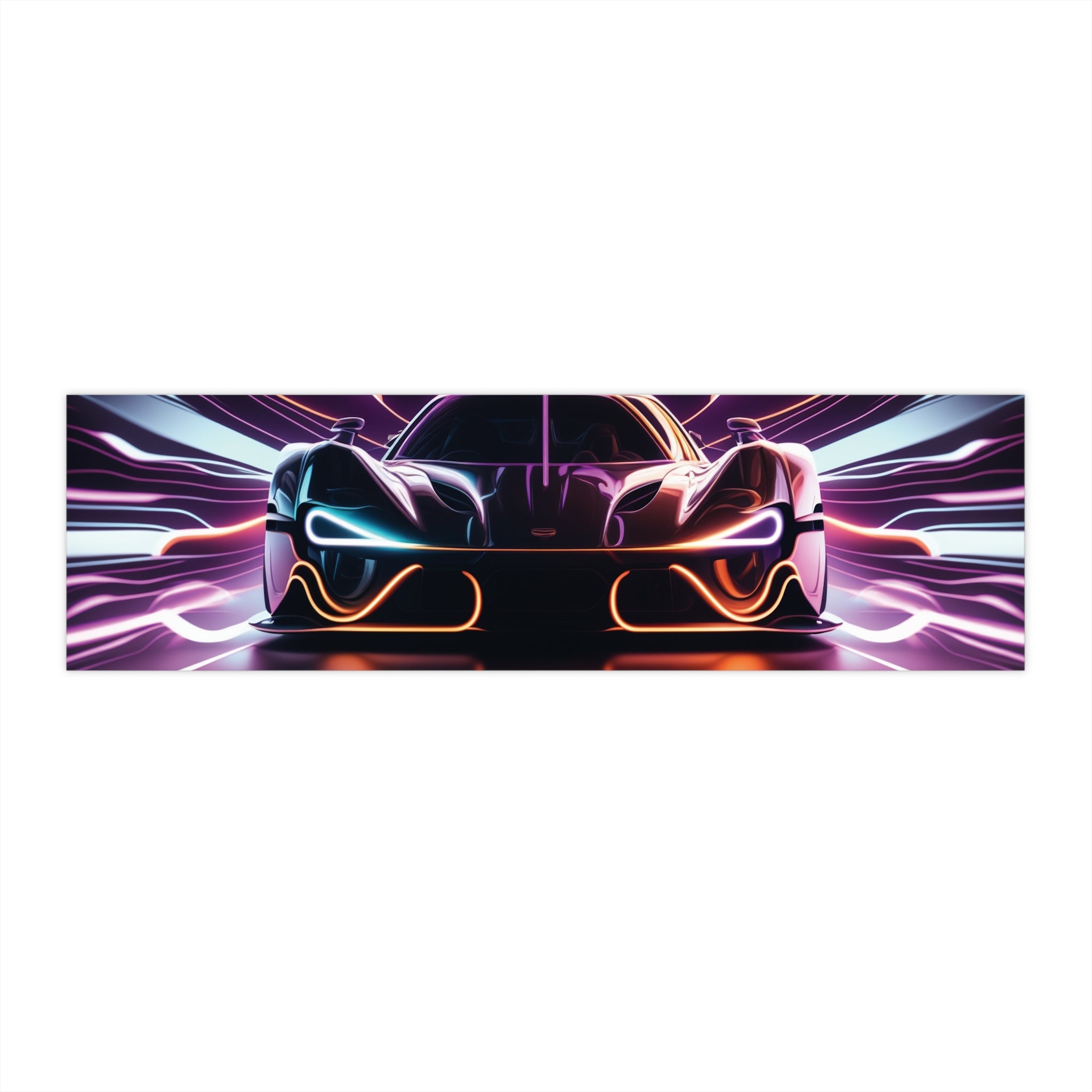 Bumper Stickers - Neon Car Design 01