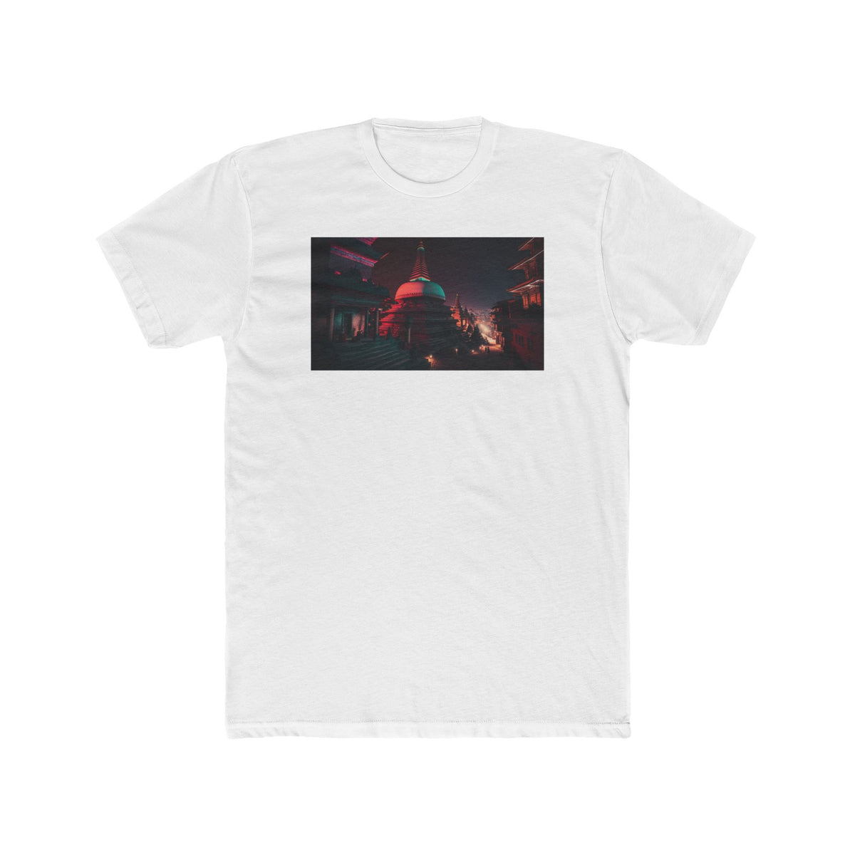 Men's Cotton Crew Tee - Elsewhere collection - Swayambhunath Temple