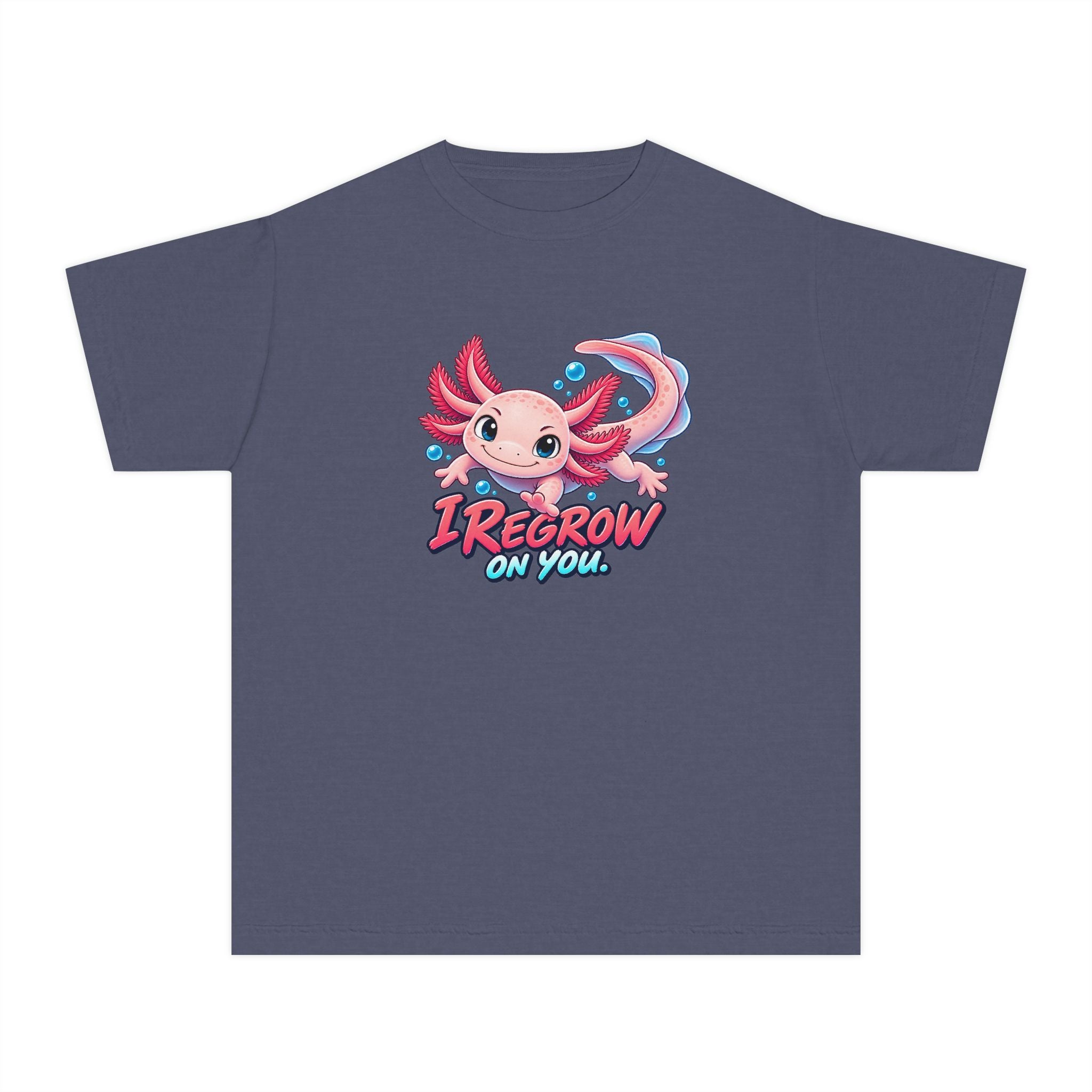 Youth Midweight Cotton Tee - Axolotl