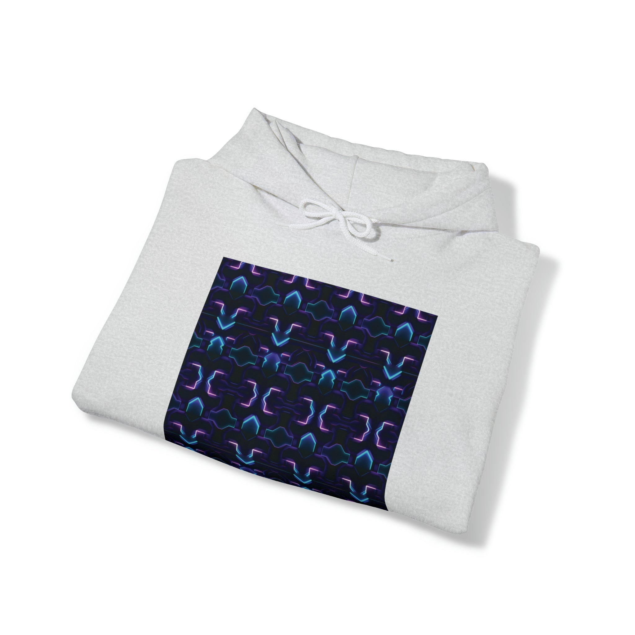 Unisex Heavy Blend™ Hooded Sweatshirt - Abstract Neon Designs 06