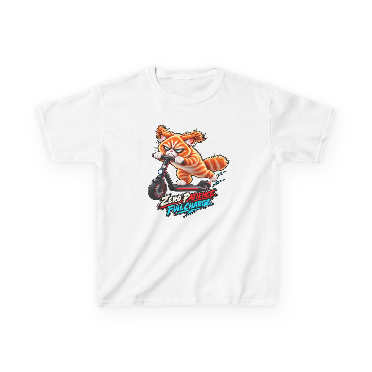 Zero Patience, Full Charge - Mildly Feral - Youth Short Sleeve Tee