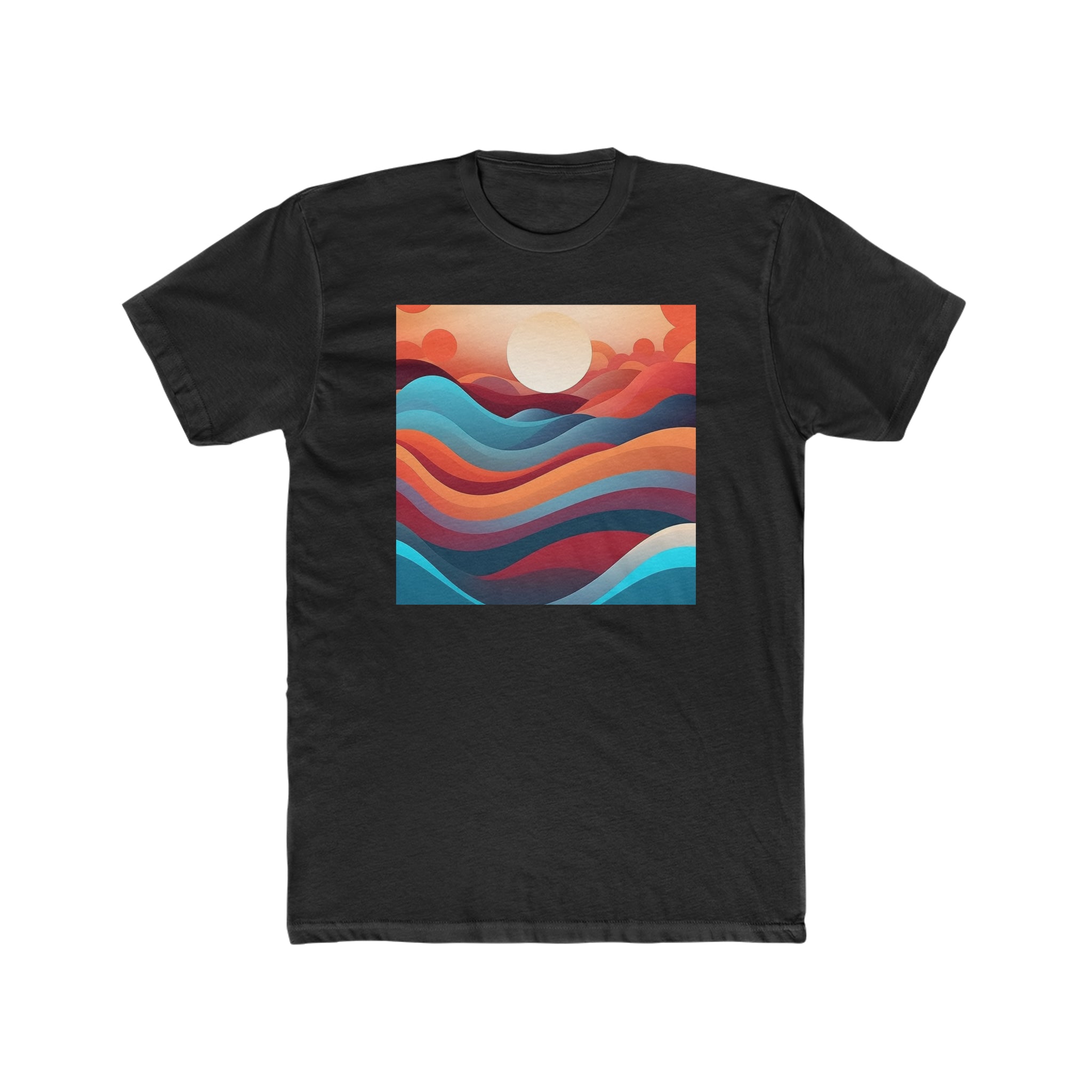 Men's Cotton Crew Tee - Vector Art Design 08