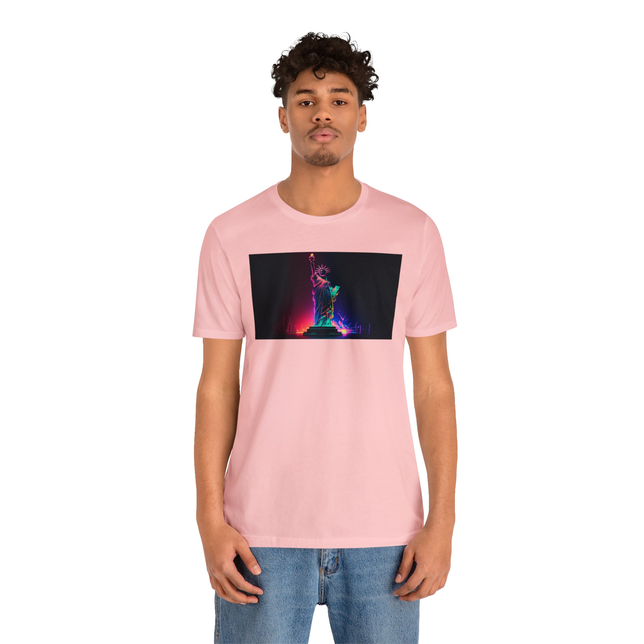 Unisex Jersey Short Sleeve Tee - Statue of Liberty, New York, USA