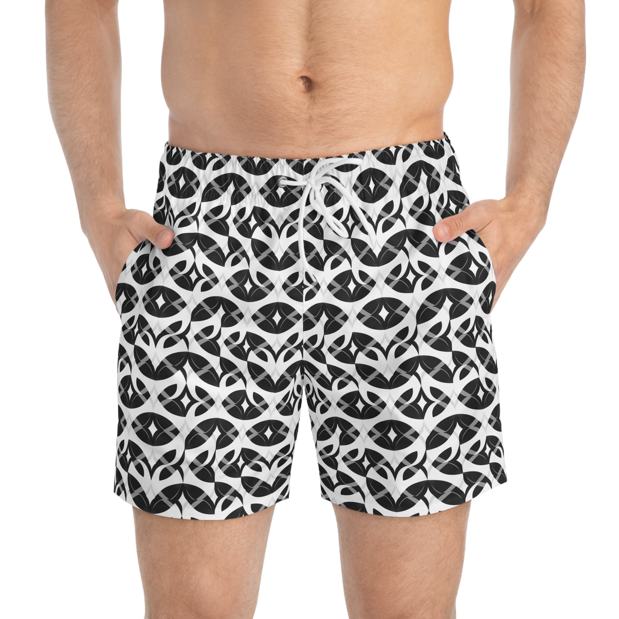 Swim Trunks (AOP) - Seamless Minimalistic Designs 01