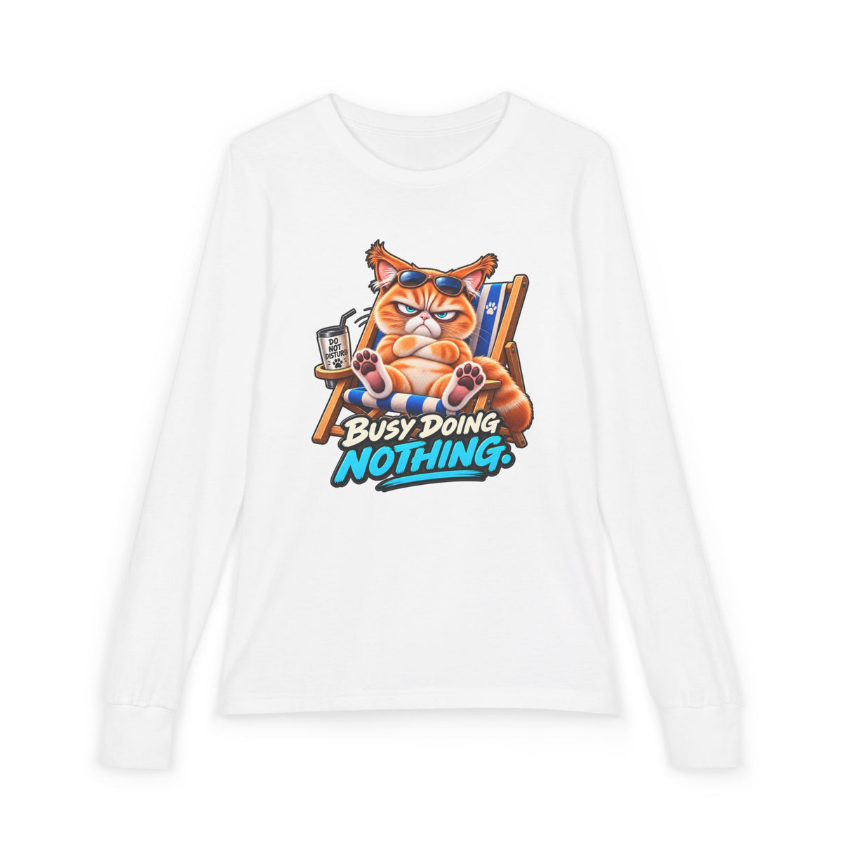 Busy doing Nothing - Mildly Feral - Youth Long Sleeve Tee