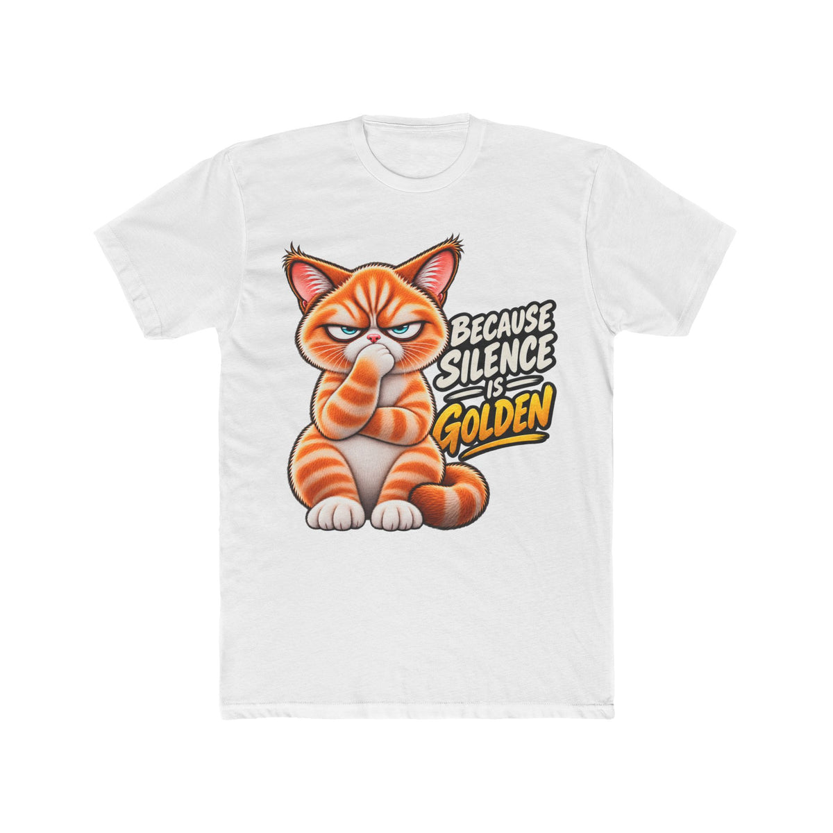 Silence is Golden - Mildly Feral - Men's Cotton Crew Tee