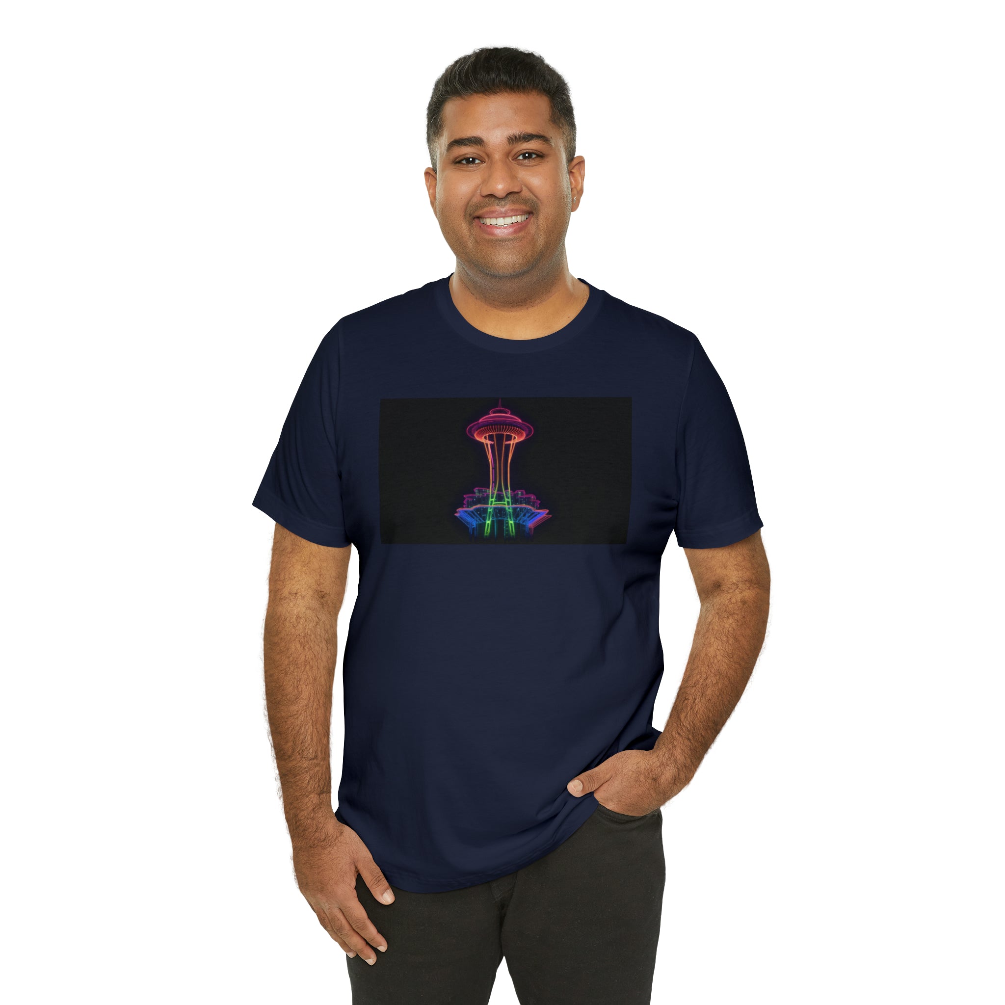 Unisex Jersey Short Sleeve Tee - Space Needle, Seattle, USA